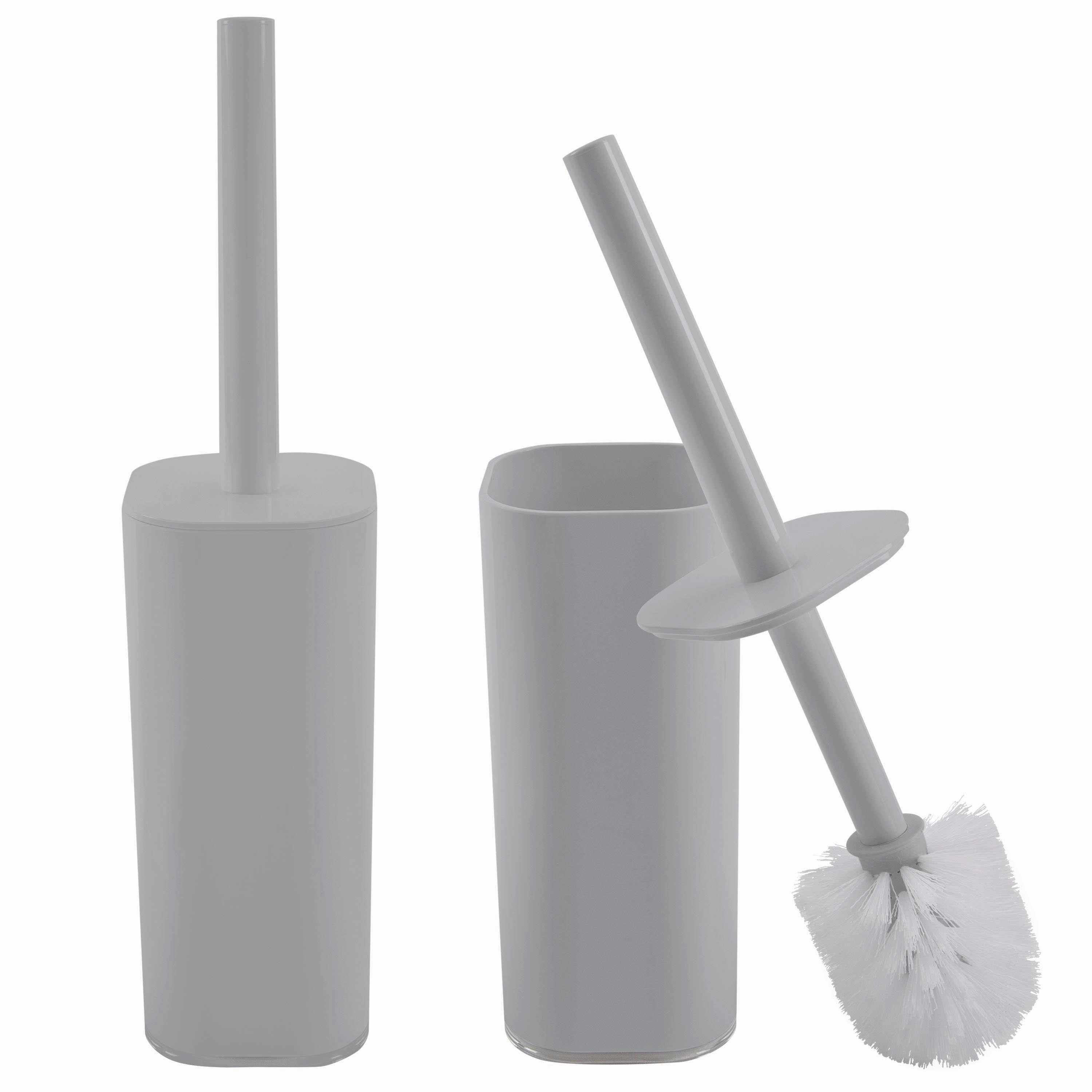 Bath Bliss 2 Pack Acrylic Square Toilet Brush Set