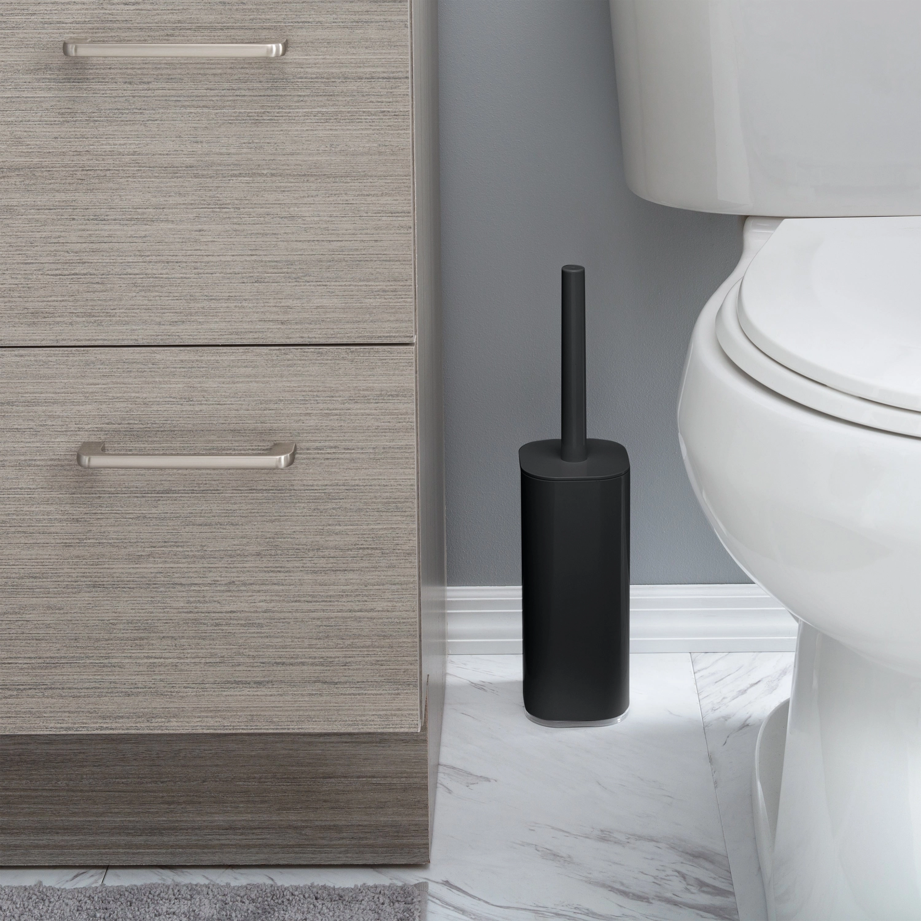 Bath Bliss 2 Pack Acrylic Square Toilet Brush Set