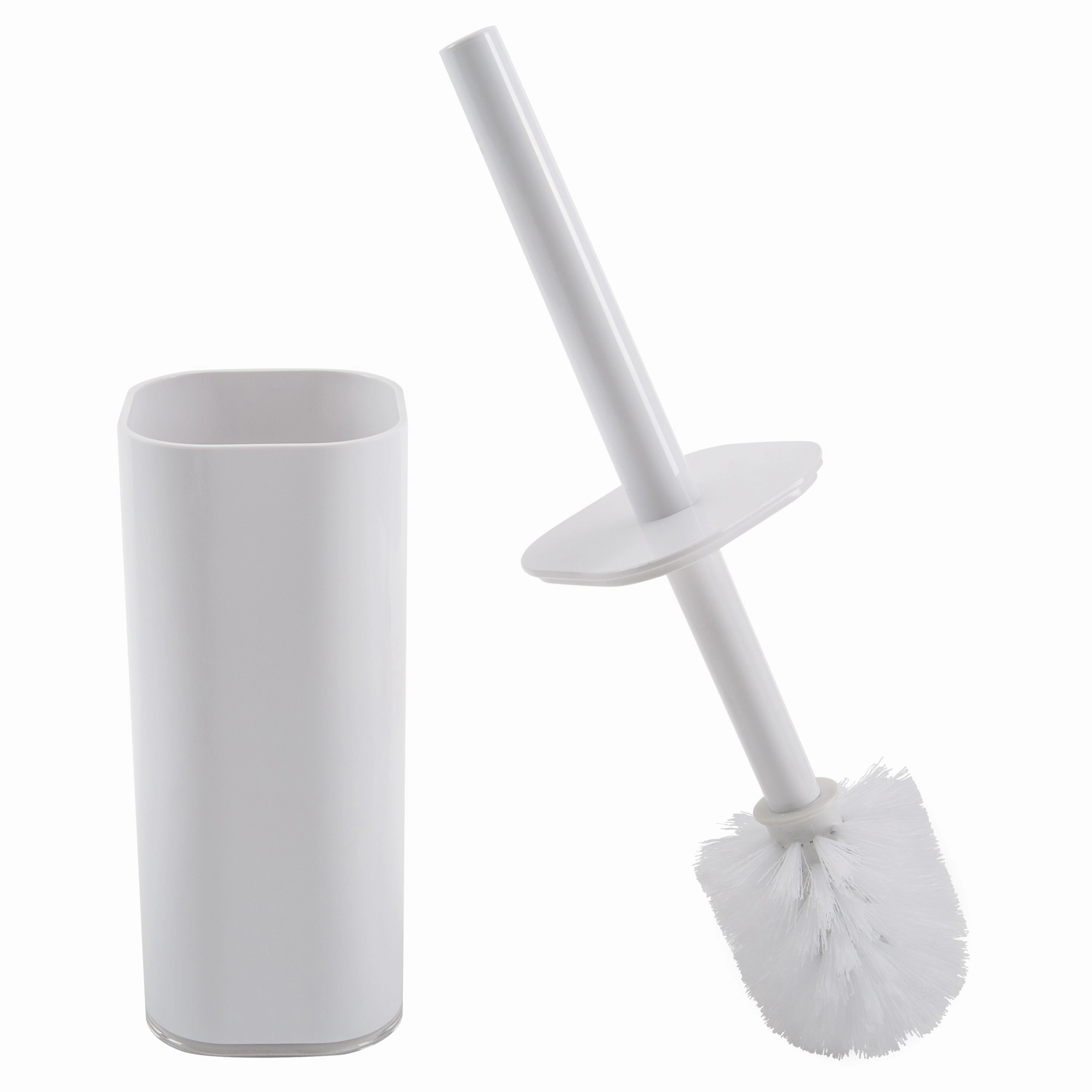 Bath Bliss 2 Pack Acrylic Square Toilet Brush Set