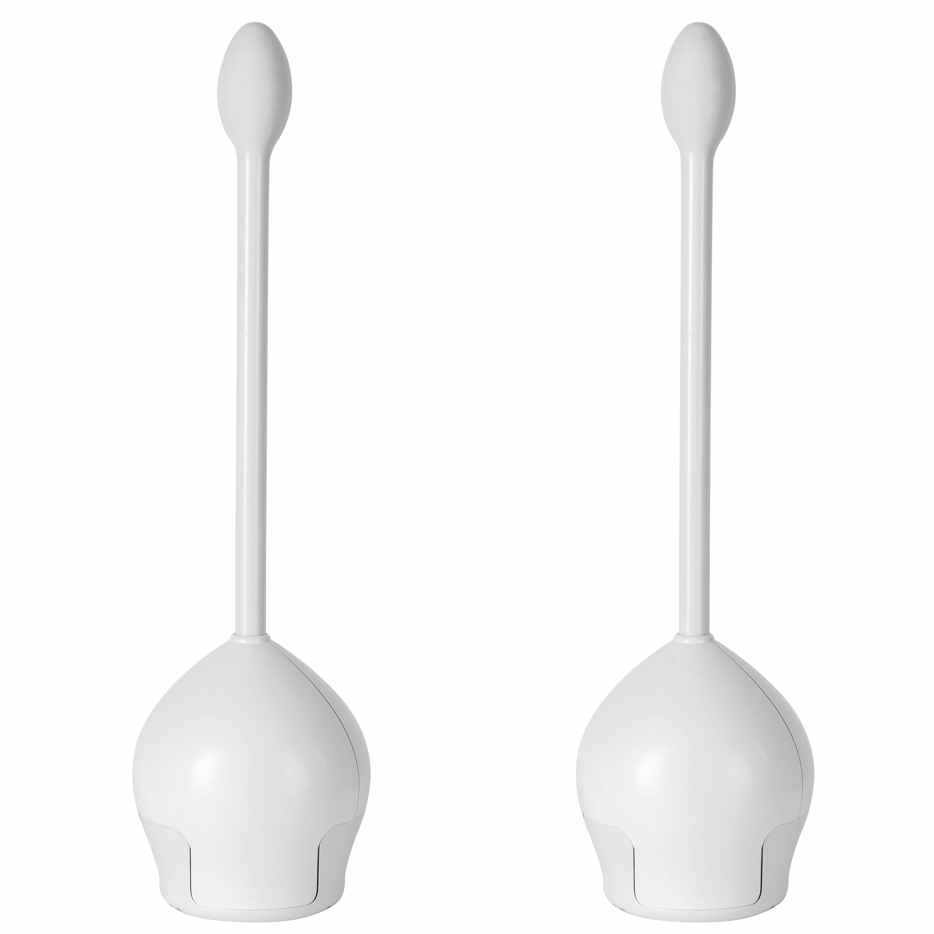 Bath Bliss 2 Pack Firm Grip Tulip Toilet Bowl Brush