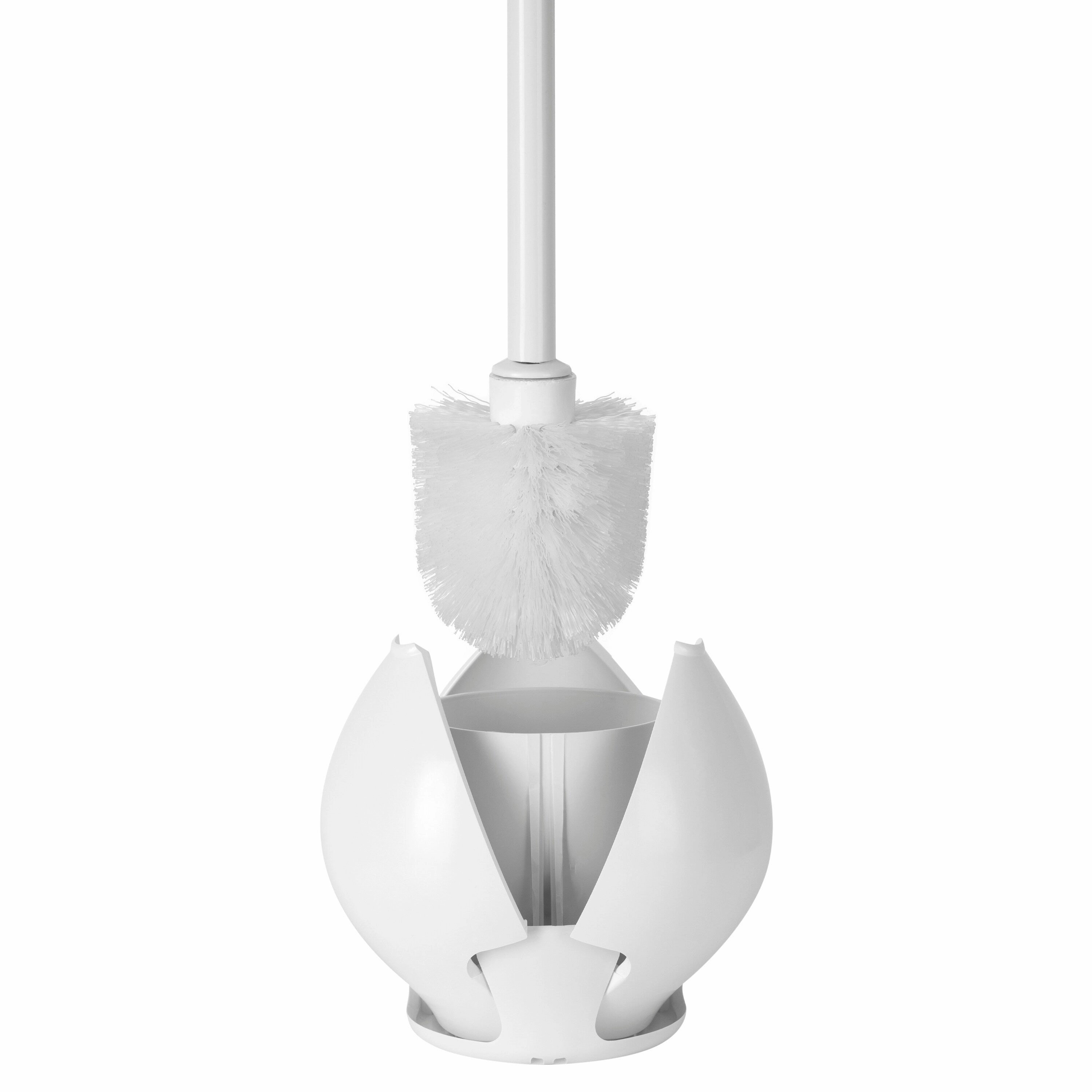 Bath Bliss 2 Pack Firm Grip Tulip Toilet Bowl Brush