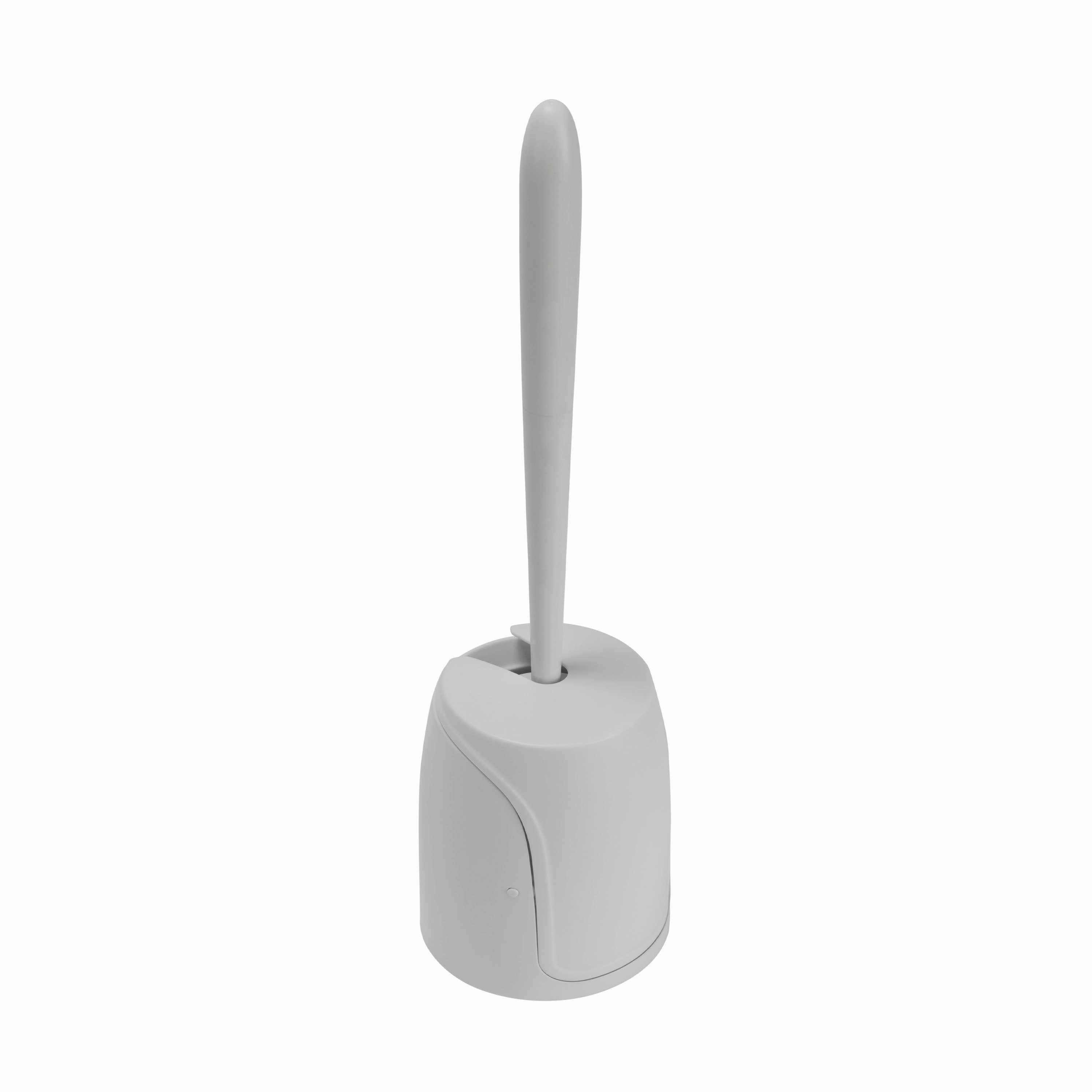 Bath Bliss 2 Pack Self Closing Lid Toilet Brush with Soft Rubber Bristles - Dimensions: 5"x5"x 17"