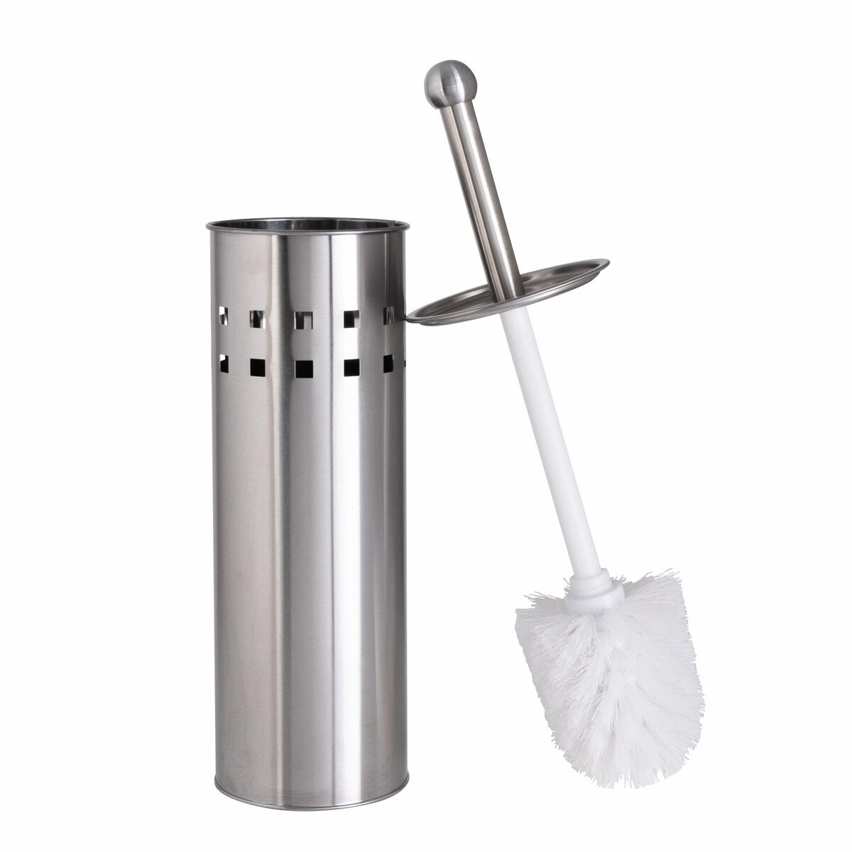 Bath Bliss 2 Pack Stainless Steel Toilet Brush with Air Vents - Set