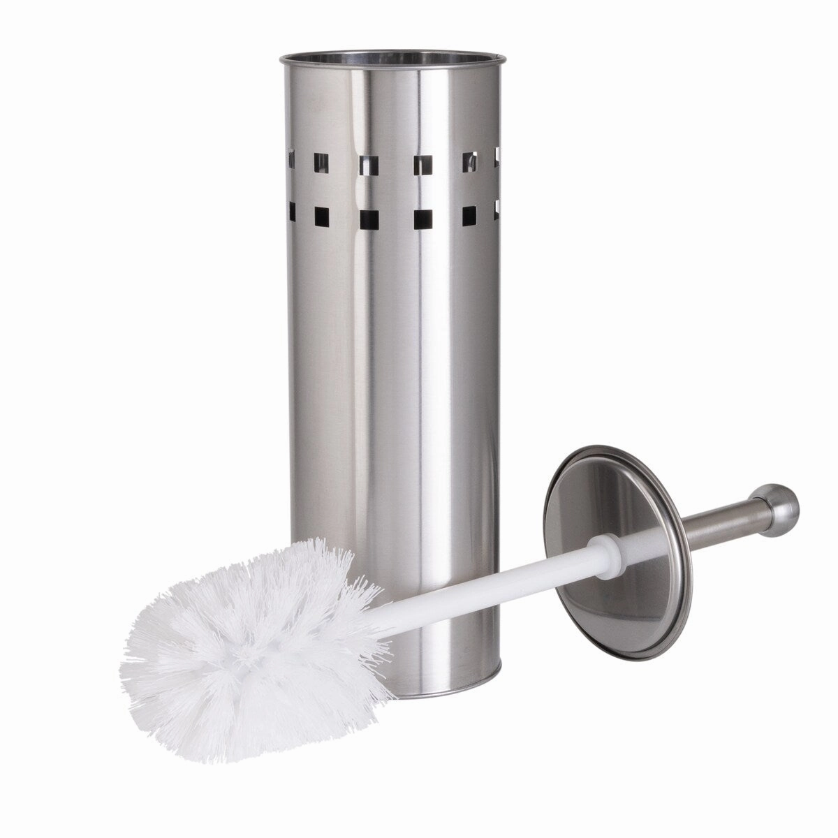 Bath Bliss 2 Pack Stainless Steel Toilet Brush with Air Vents - Set
