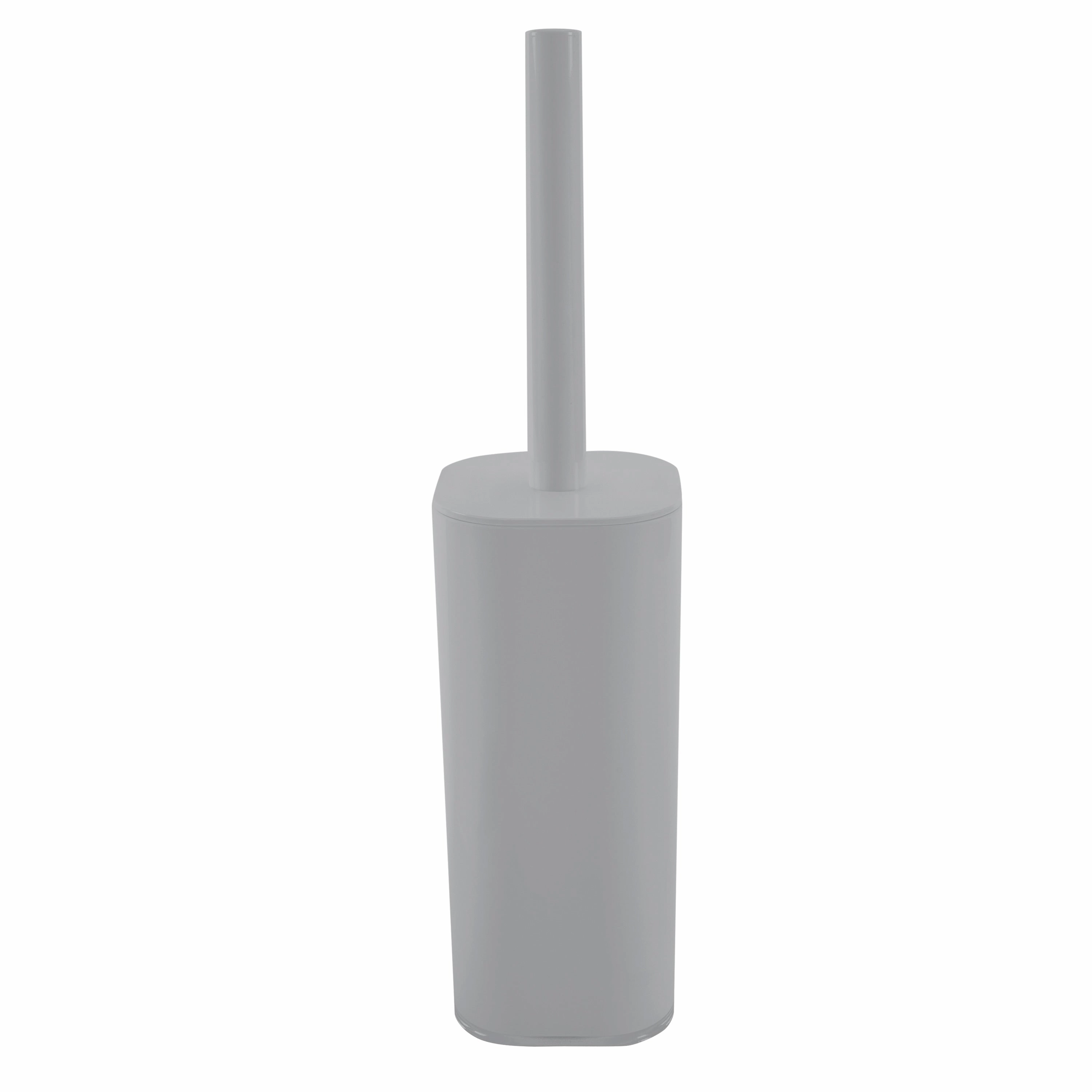 Bath Bliss Contemporary Acrylic Toilet Brush Set in Grey - 3.5"x 3.5"x 15"