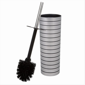 Bath Bliss Cylinder Toilet Brush and Holder - 3.75" Rd x 15" Toilet Brush,Bathroom Cleaner