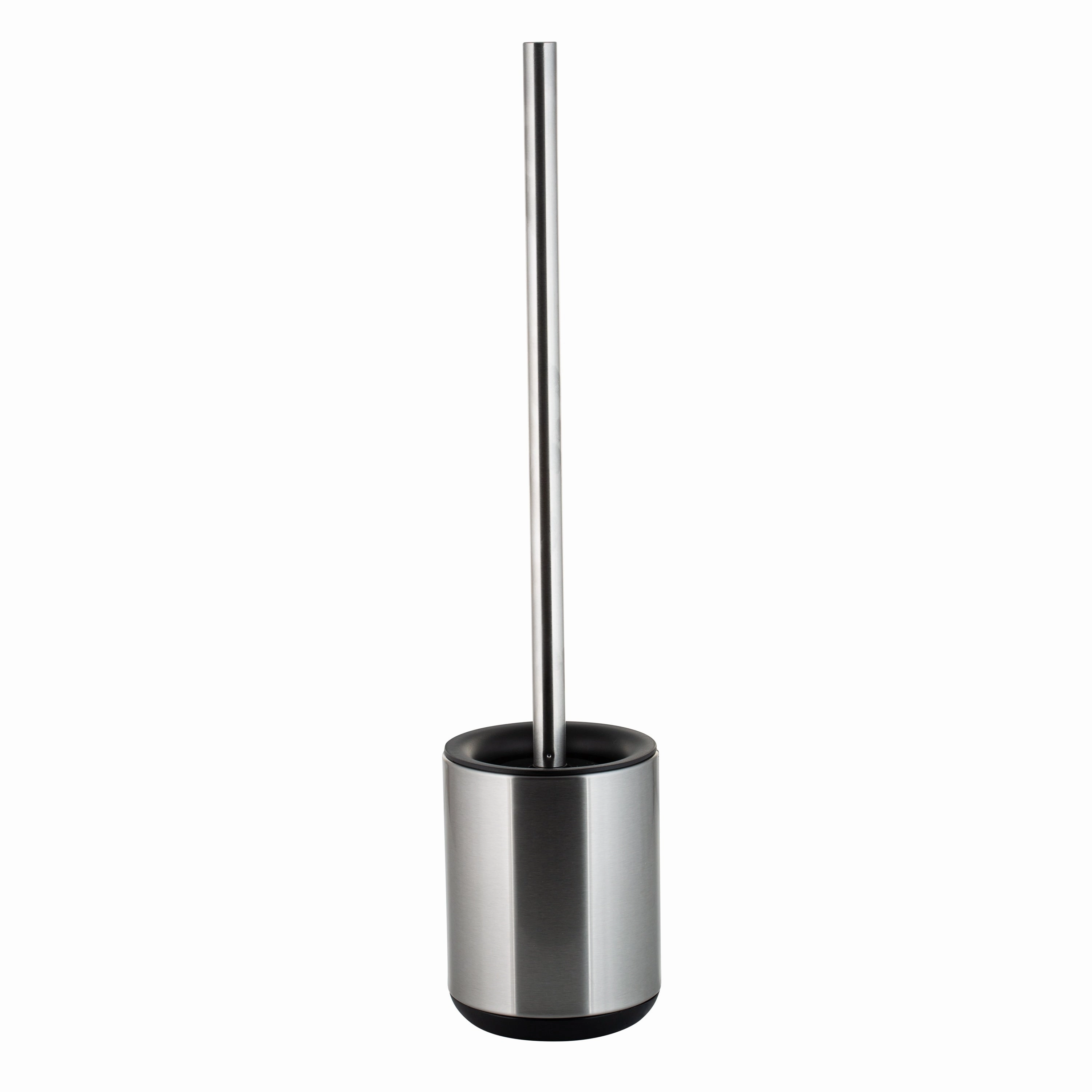 Bath Bliss Toilet Brush and Holder in Stainless Steel - 4.13" x 4.14" x 18.9" Toilet Brush,Bathroom Cleaner