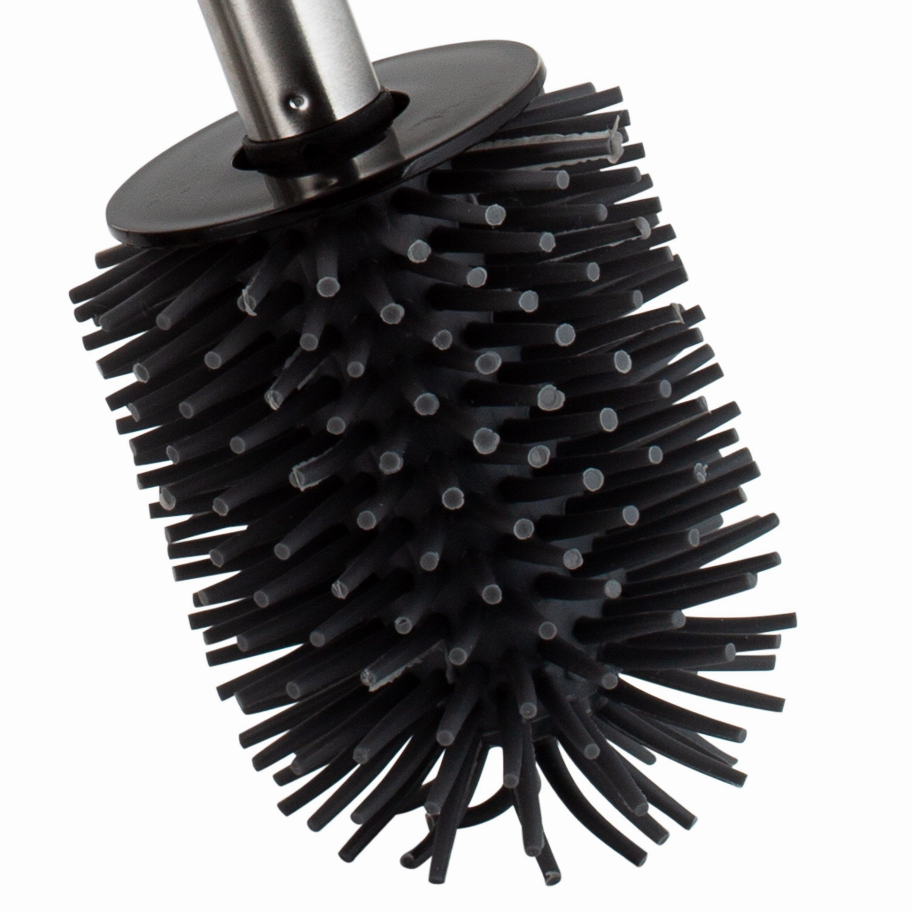 Bath Bliss Toilet Brush and Holder in Stainless Steel - 4.13" x 4.14" x 18.9"