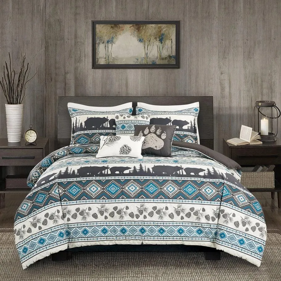 Bear Valley Southwestern Lodge Comforter Set bedding set, comforter set