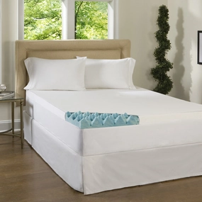 Beautyrest 2-inch Big Loft Gel Memory Foam Mattress Topper with Cover mattress pads,mattress topper,bed protection