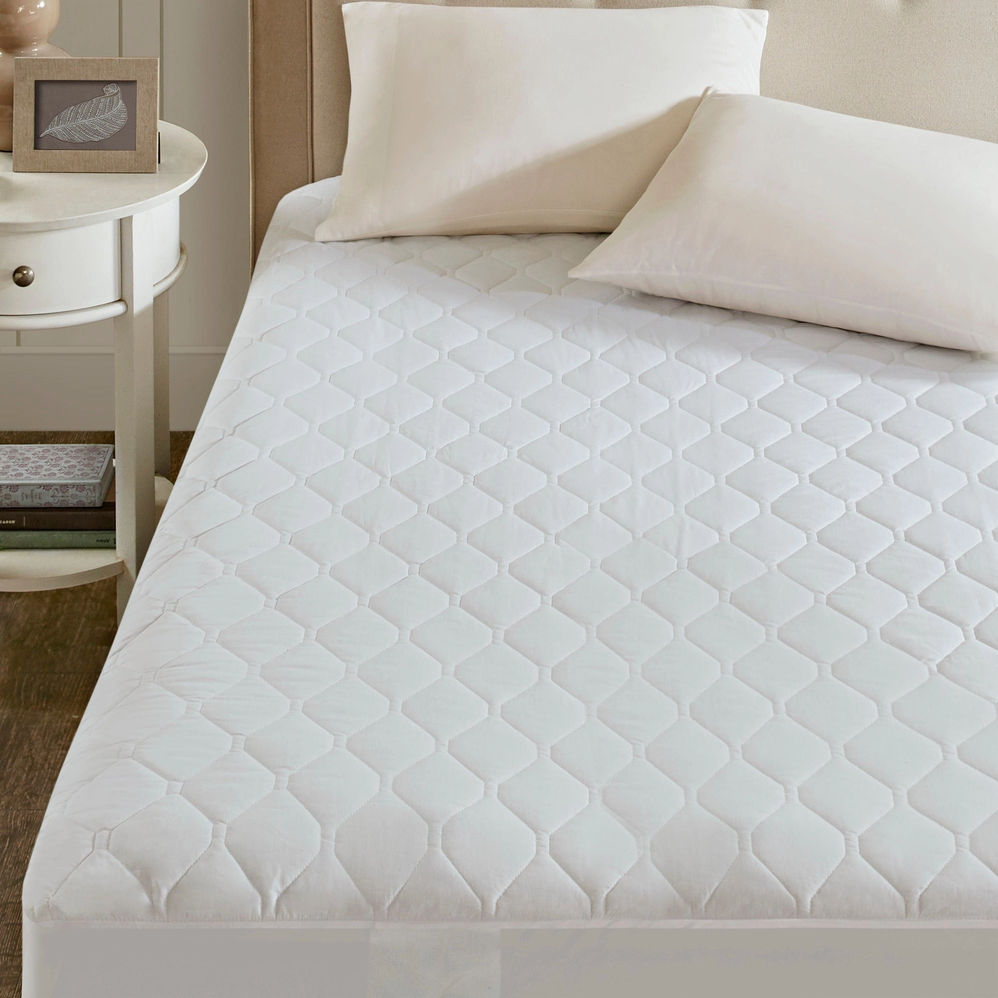 Beautyrest Cotton Blend Twin/ Twin X-Large Size Heated Electric Mattress Pad - White