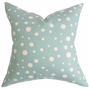 Bebe Polka Dots Euro Sham Blue pillowcases,cotton pillow covers,bed linen