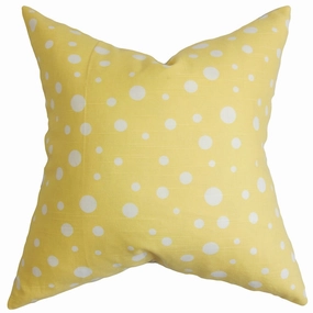 Bebe Polka Dots Pattern Yellow White pillowcases,cotton pillow covers,bed linen