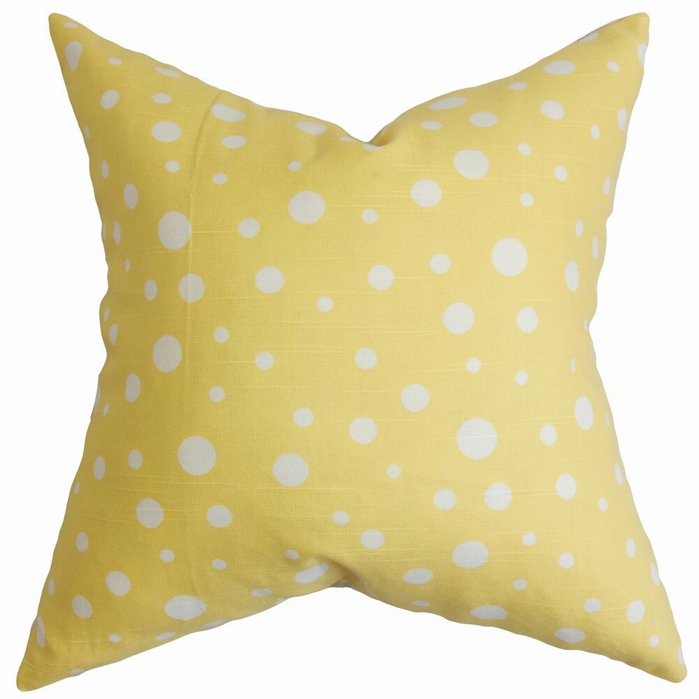 Bebe Polka Dots Pattern Yellow White pillowcases,cotton pillow covers,bed linen