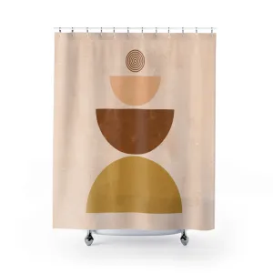 Beige and Brown Boho Shower Curtain Lighting,Home Lighting