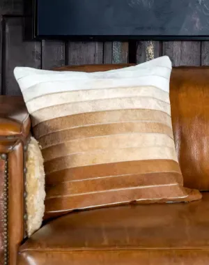 Beige Ombre Cowhide Throw Pillow storage cart, utility cart