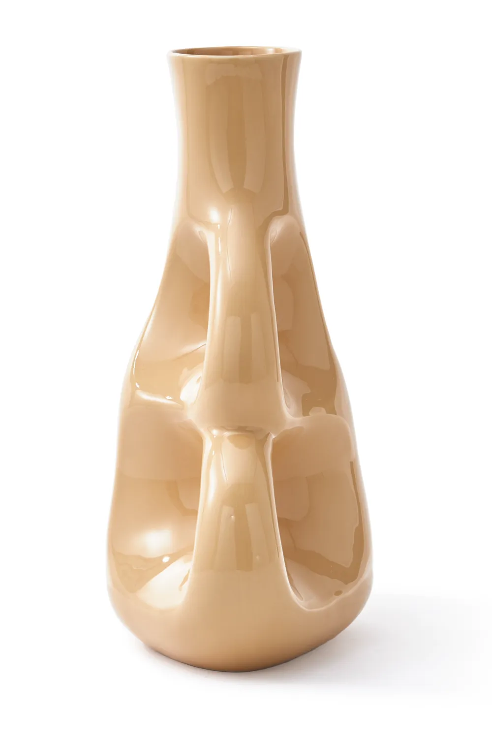 Beige Stoneware Vase M | Pols Potten Three Ears