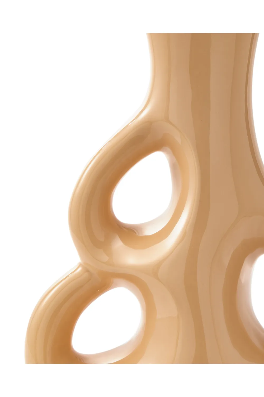 Beige Stoneware Vase M | Pols Potten Three Ears