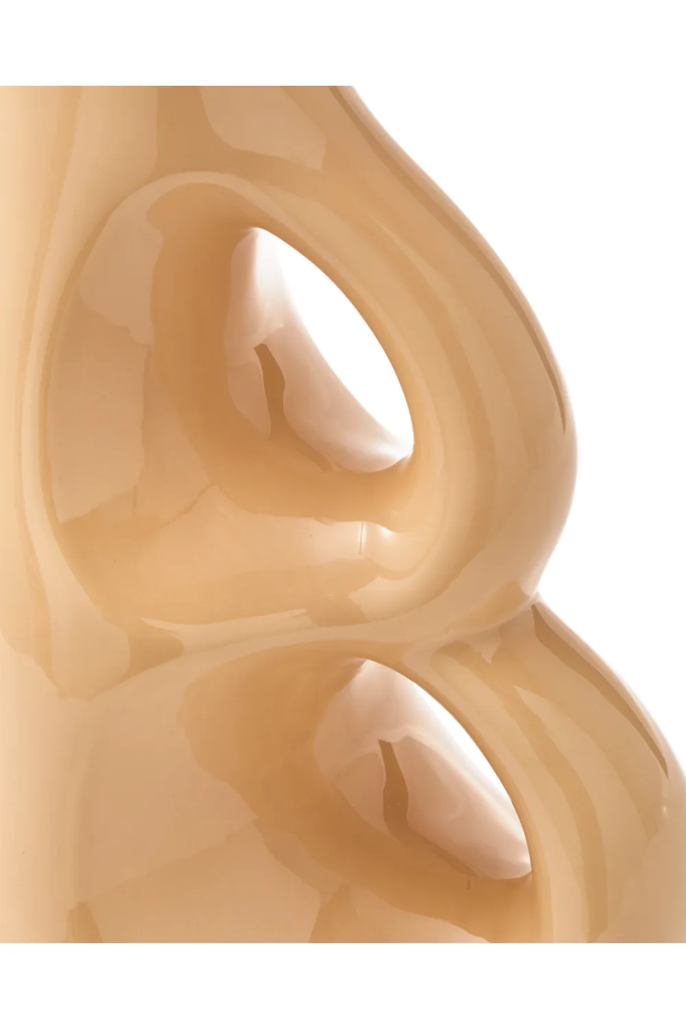 Beige Stoneware Vase M | Pols Potten Three Ears