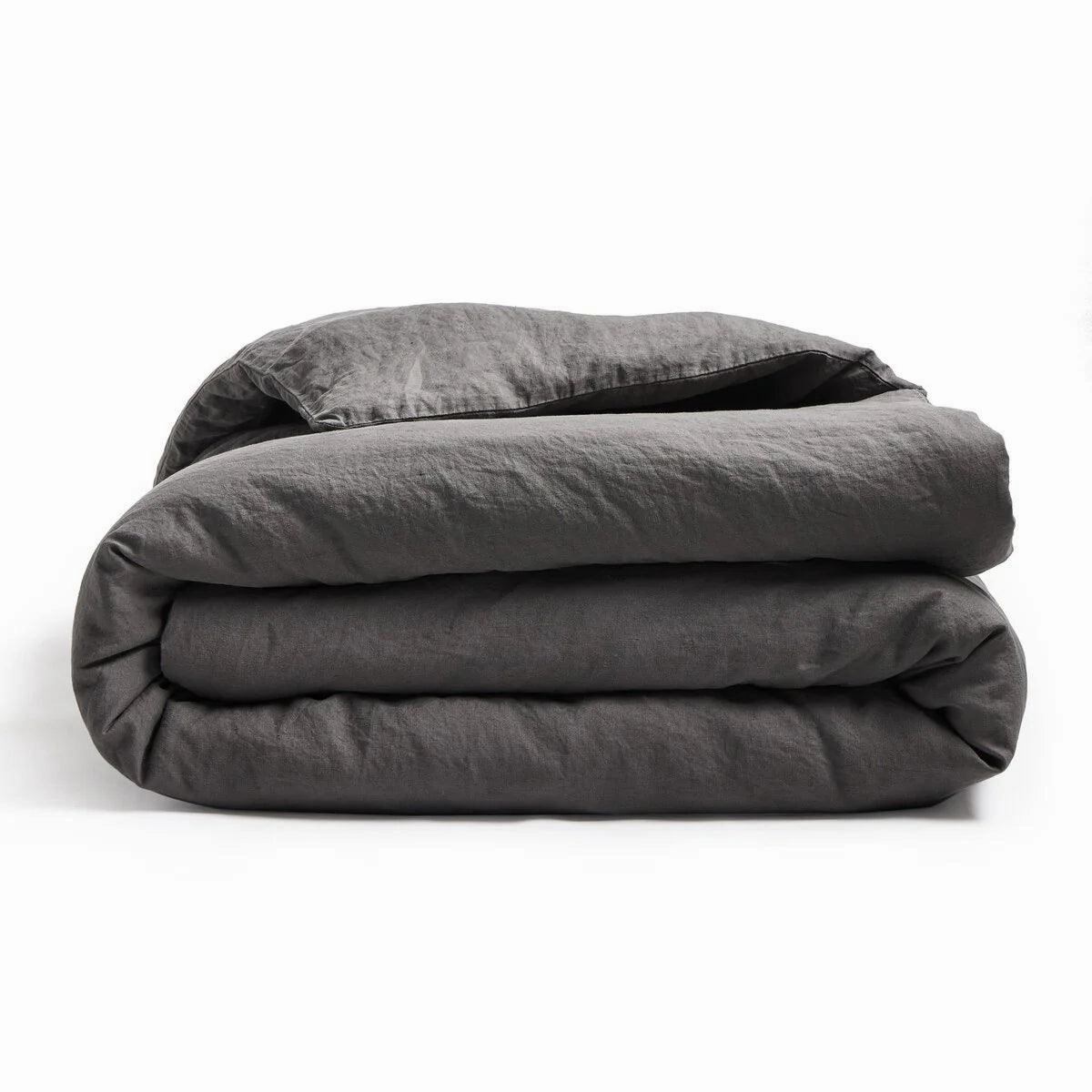 Belgian Linen Duvet Cover - 5 Colors pillow inserts, mattress pad