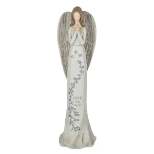 Berevement Angel Love Lives Forever 12.75" Figurine Decorative Mirror,Home Decor Mirror