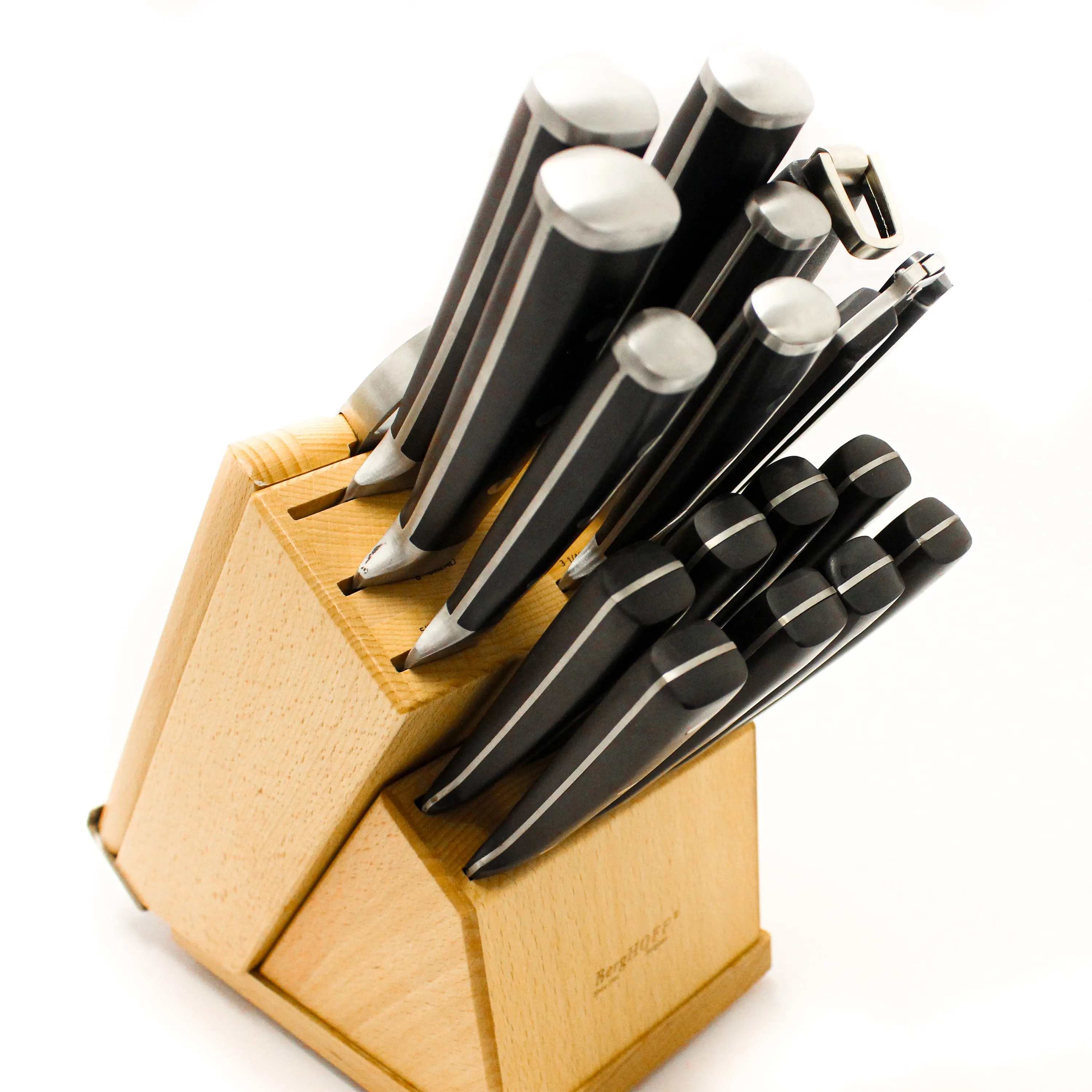 BergHOFF 20pc Stainless Steel Smart Knife Block Set