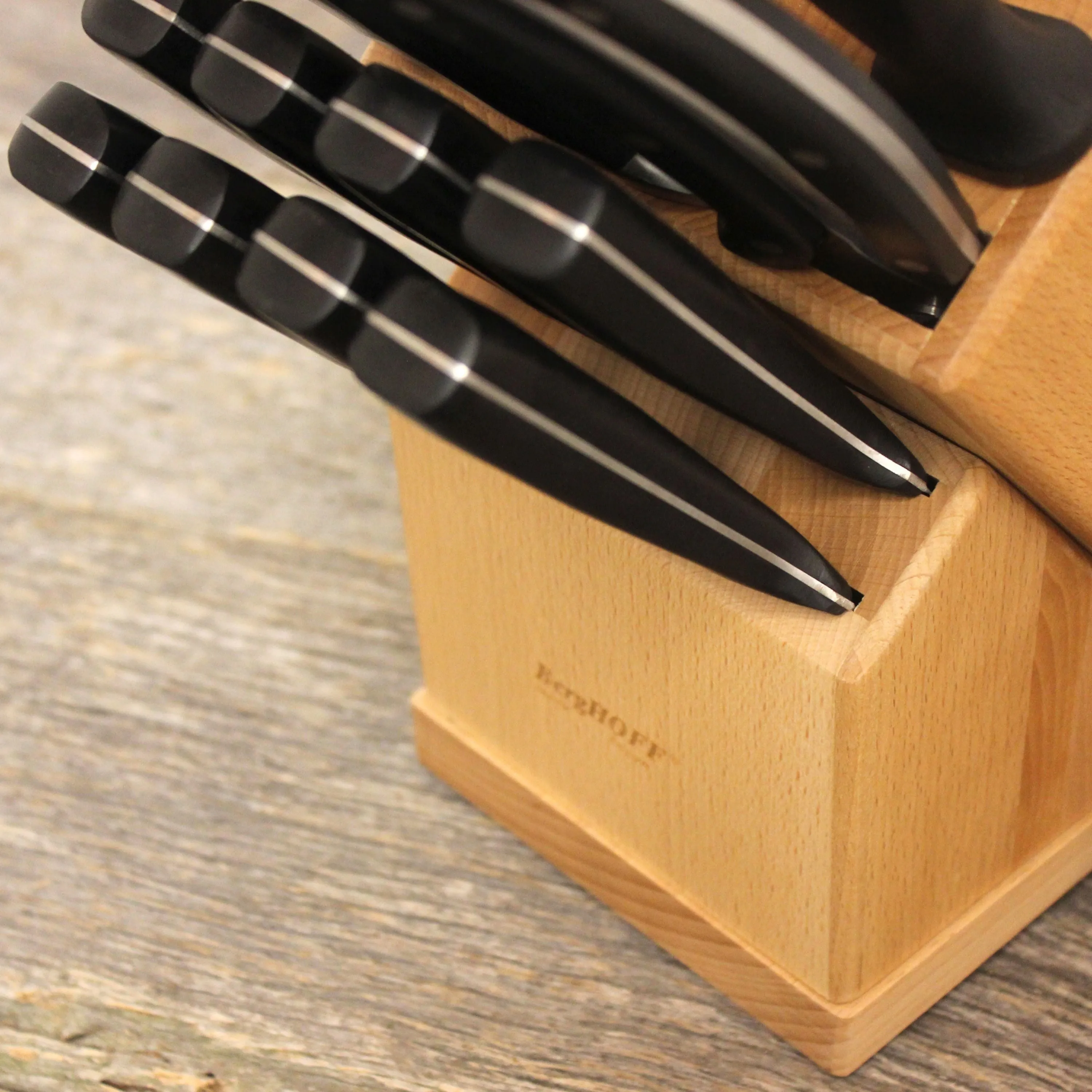 BergHOFF 20pc Stainless Steel Smart Knife Block Set