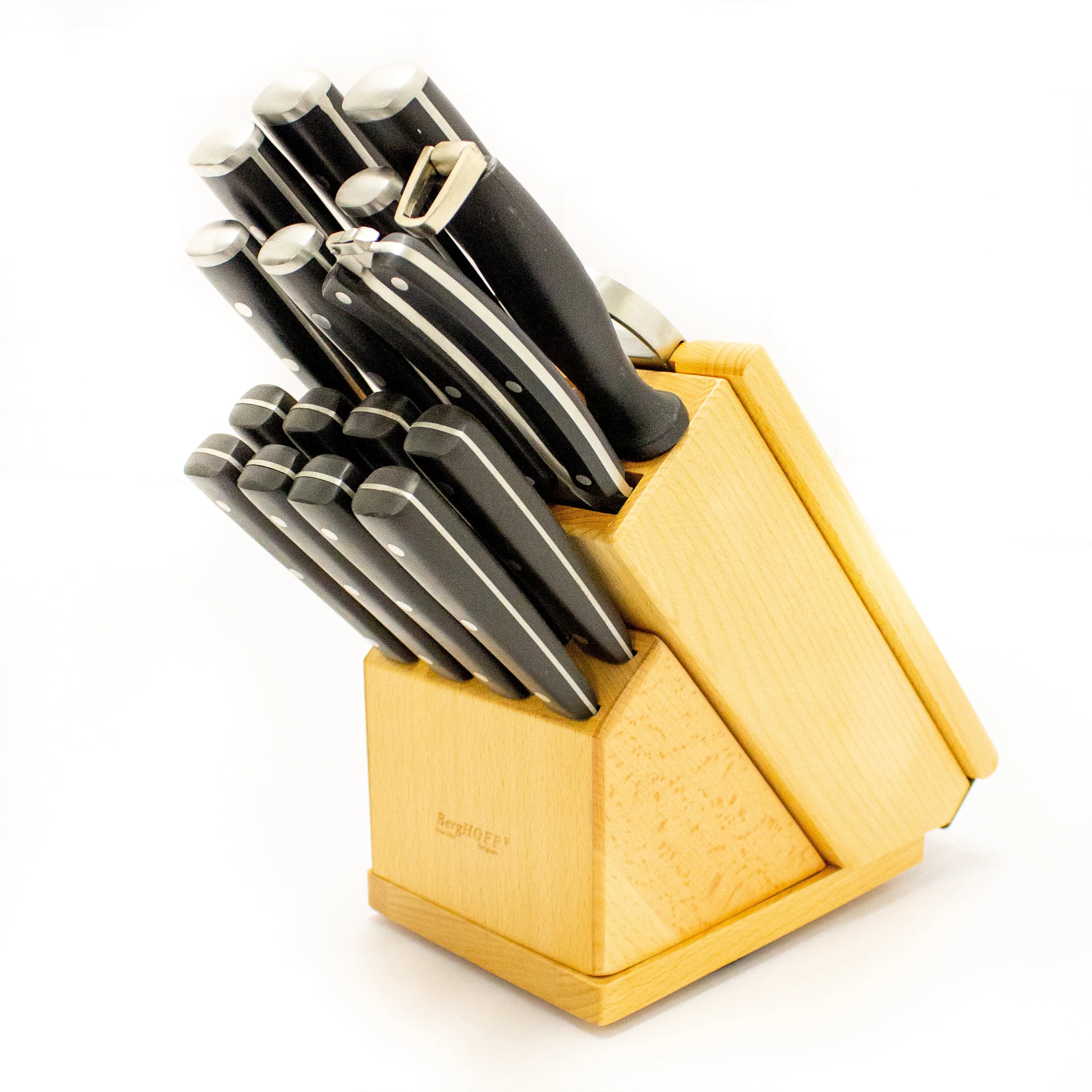 BergHOFF 20pc Stainless Steel Smart Knife Block Set