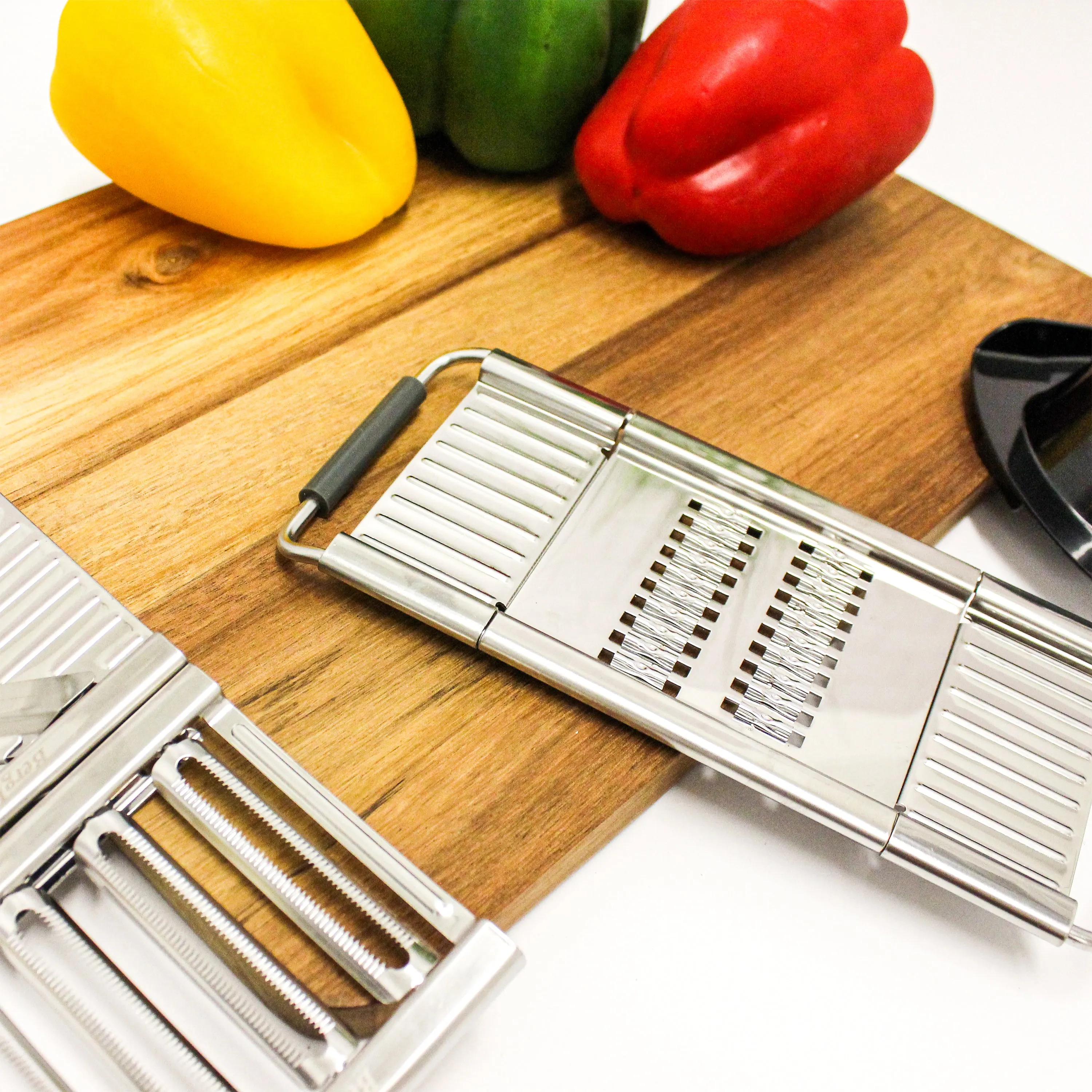 BergHOFF 6Pc Multi Slicer Pro Mandolin, Grey