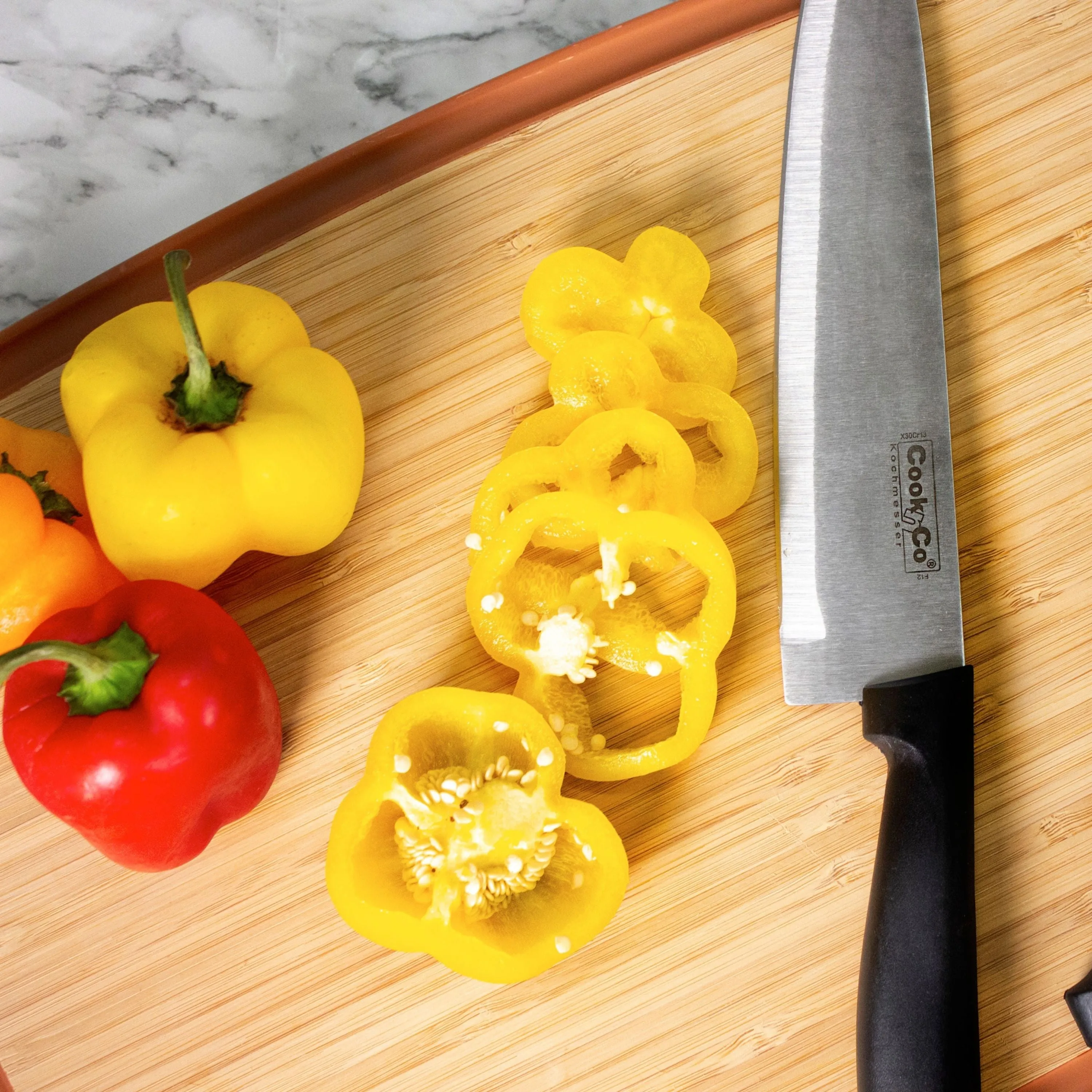 BergHOFF 8pc Ergonomic Stainless Steel Knife Block Set