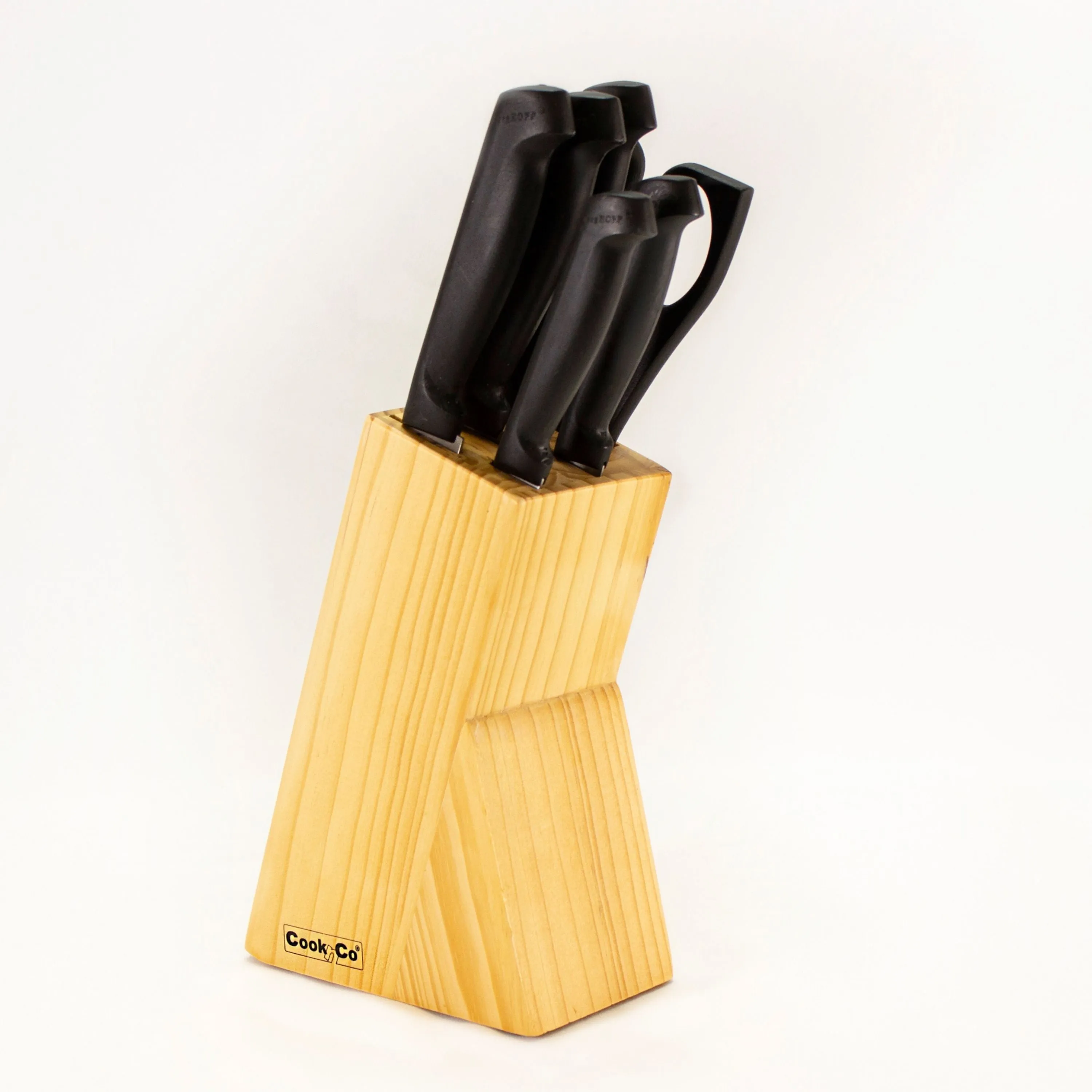 BergHOFF 8pc Ergonomic Stainless Steel Knife Block Set