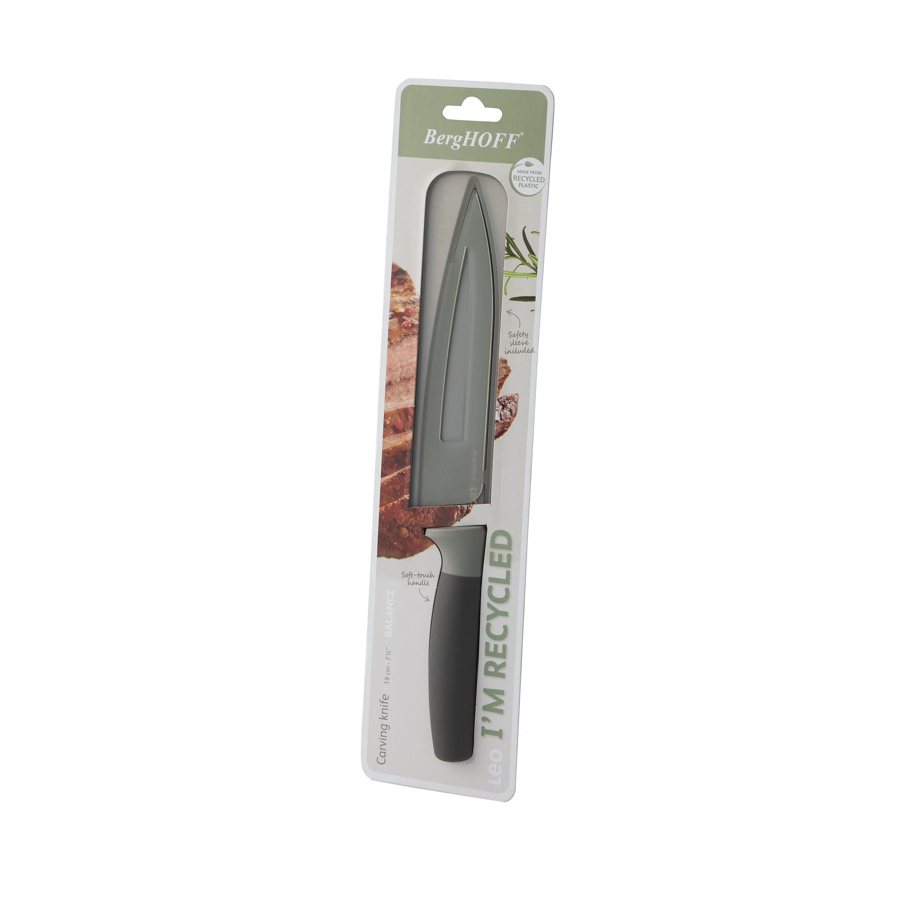 BergHOFF Balance Nonstick Stainless Steel Carving Knife 7.5", Recycled Material