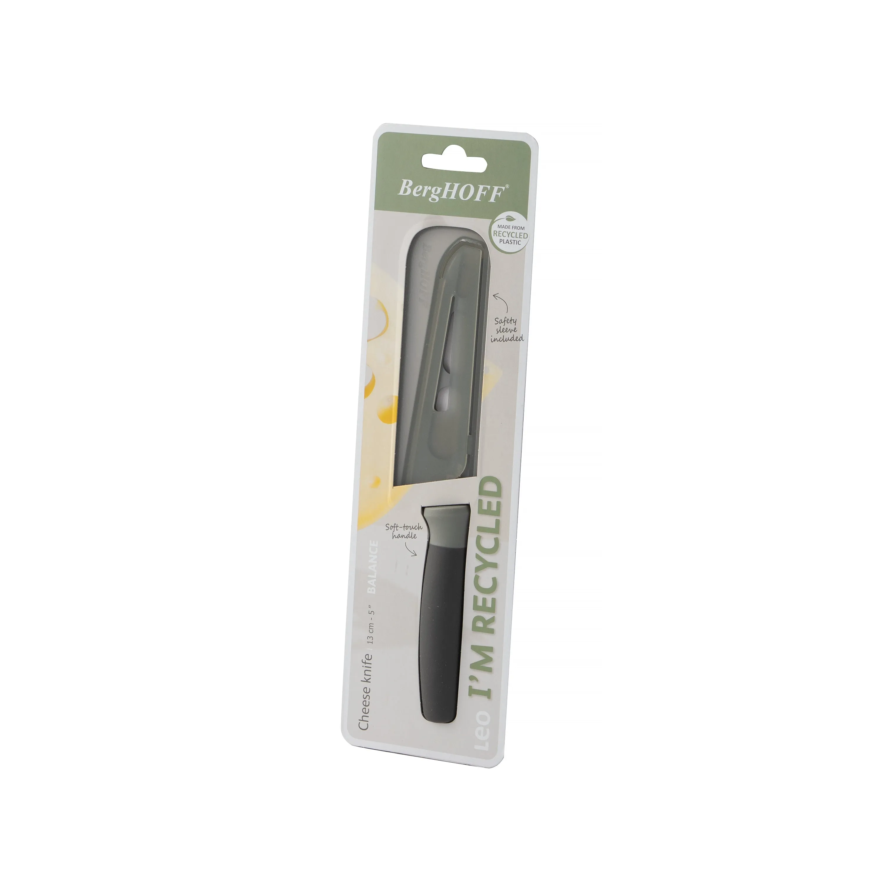 BergHOFF Balance Nonstick Stainless Steel Cheese Knife 5", Recycled Material