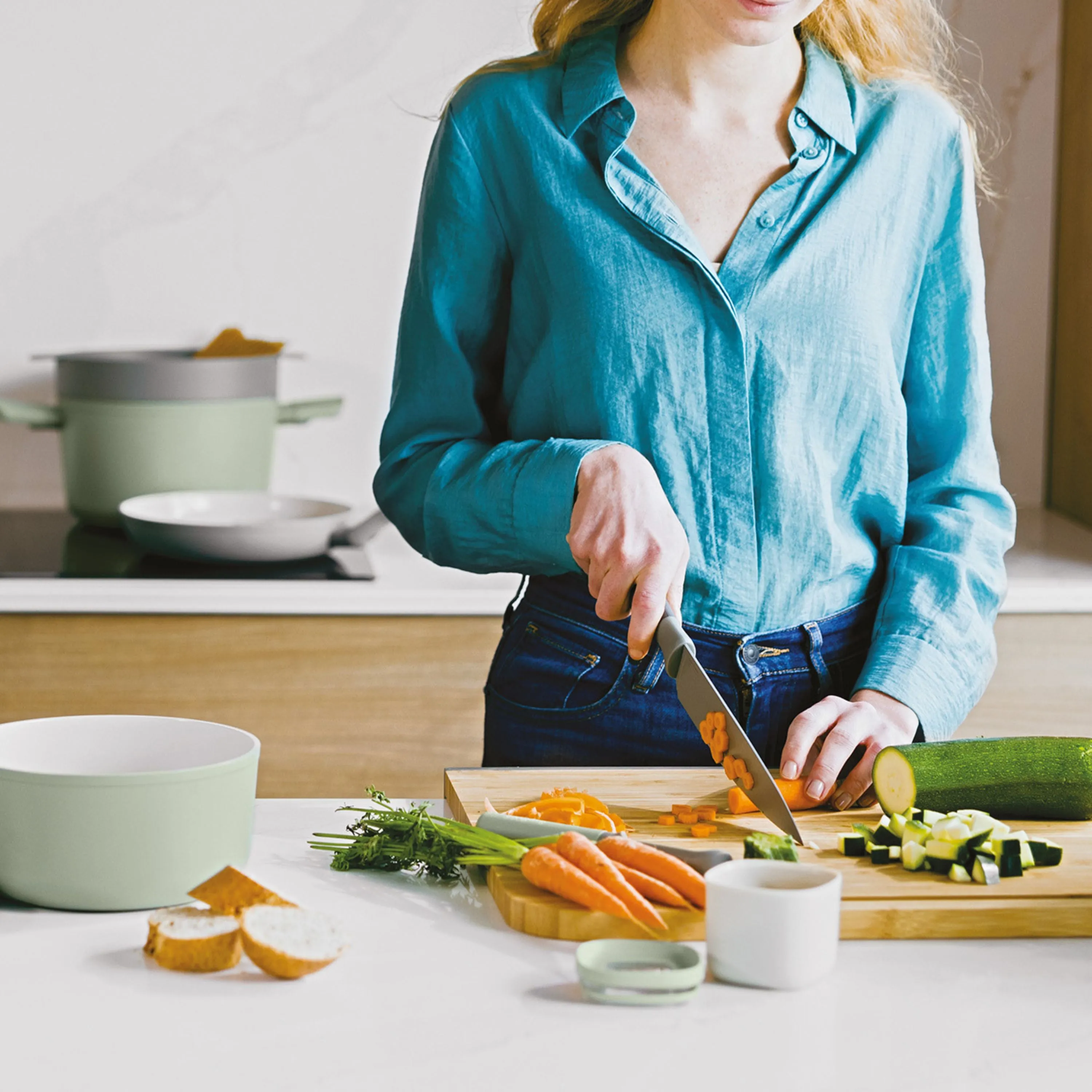 BergHOFF Balance Nonstick Stainless Steel Chef's Knife 7.5", Recycled Material
