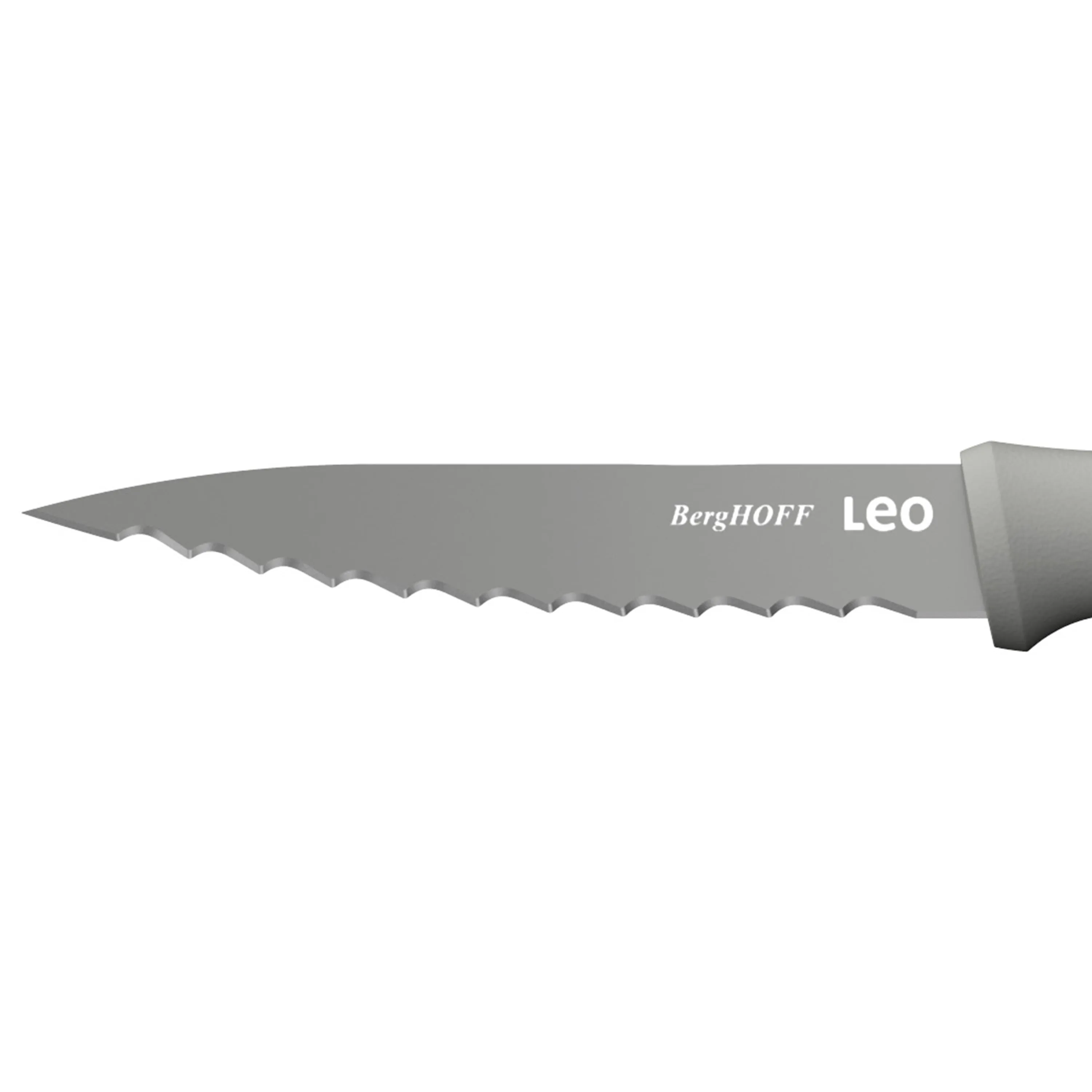 BergHOFF Balance Nonstick Stainless Steel Serrated Utility Knife 4.5", Recycled Material