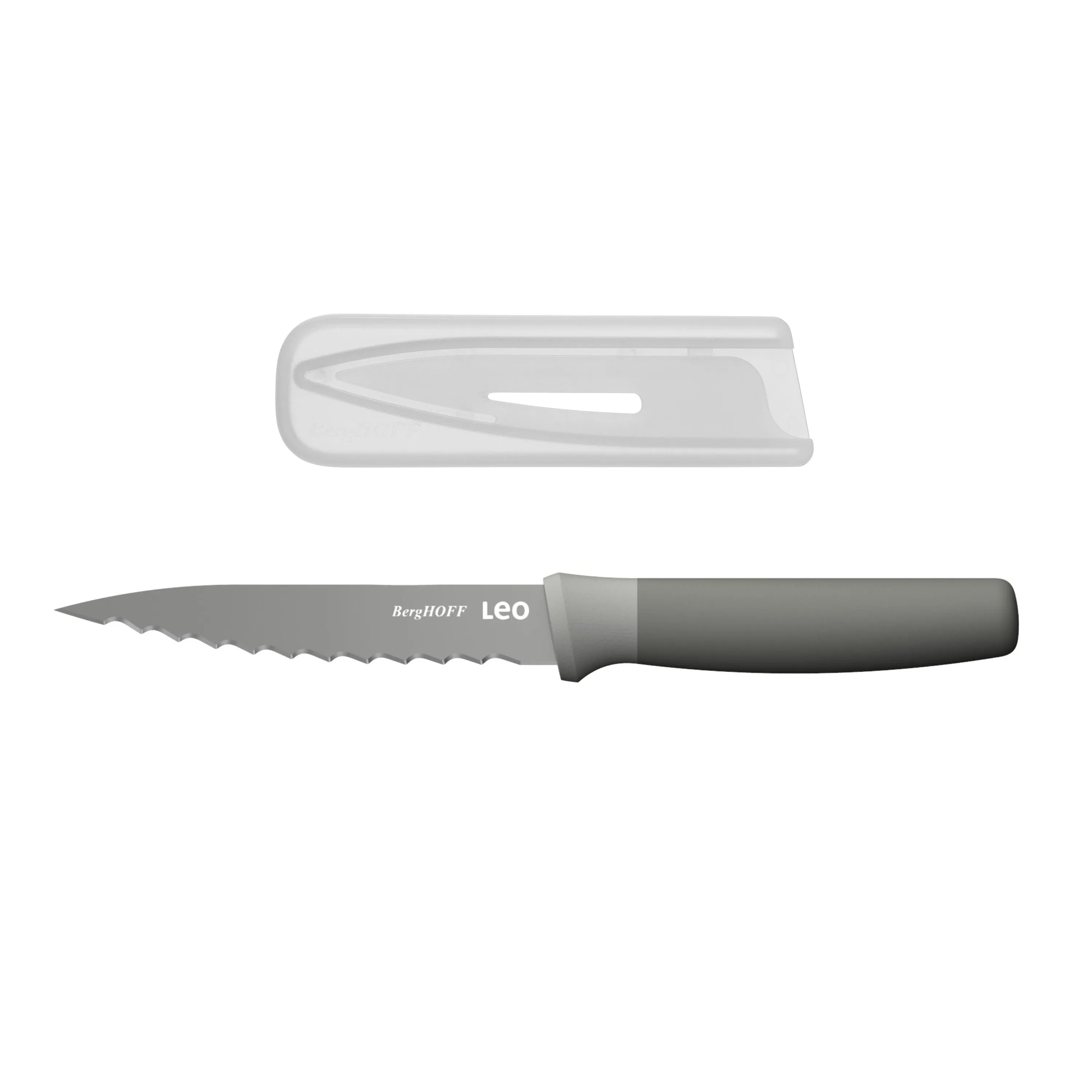BergHOFF Balance Nonstick Stainless Steel Serrated Utility Knife 4.5", Recycled Material