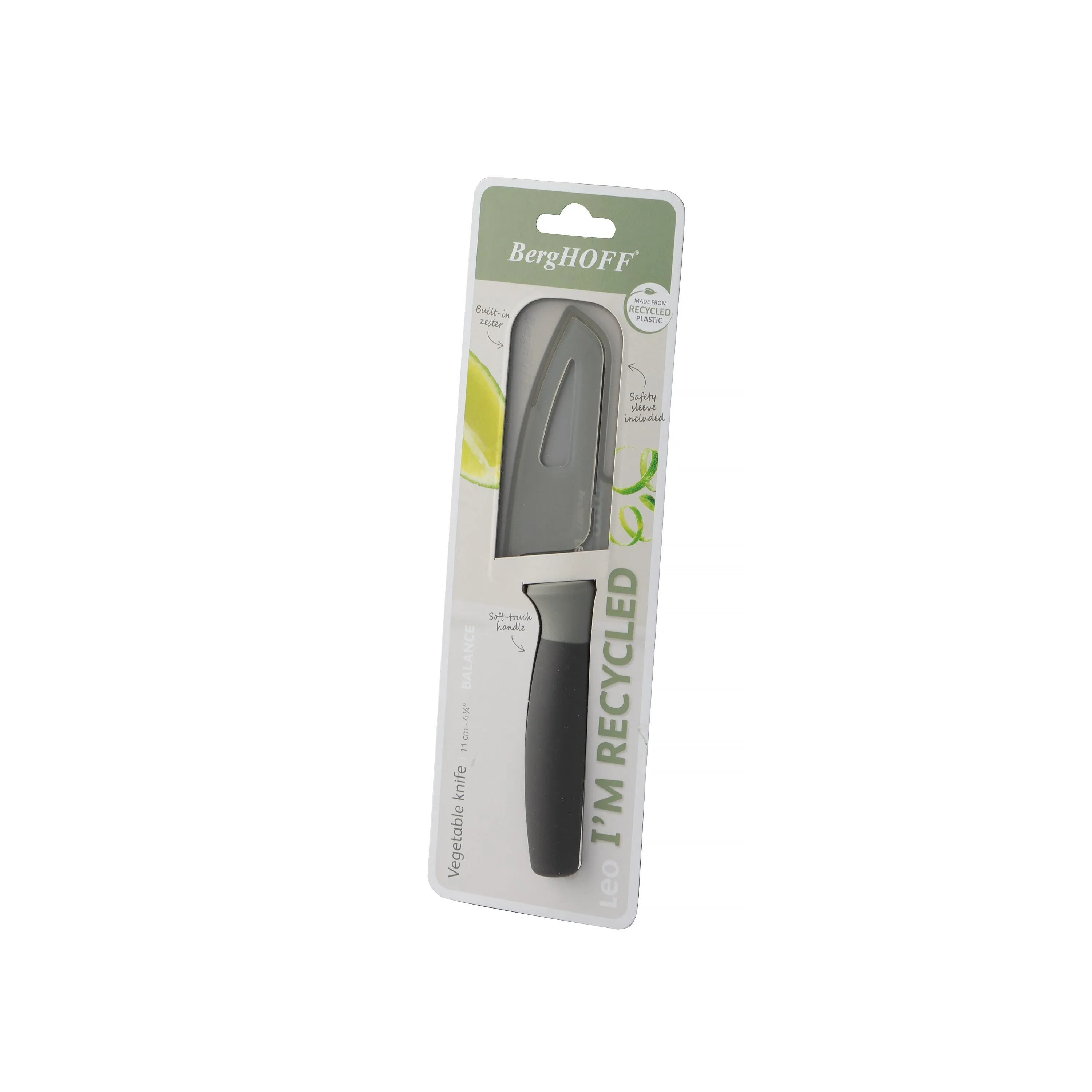 BergHOFF Balance Nonstick Stainless Steel Vegetable Knife 4.5", Recycled Material
