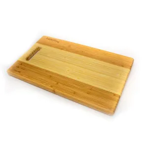 BergHOFF Bamboo 14.2" x 8.7" Rectangle Cutting Board, Two-Toned with Handle Food Storage,Kitchen Storage