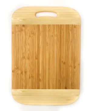 BergHOFF Bamboo 14.2" x 9.9" Rectangle Cutting Board, Two-toned Food Storage,Kitchen Storage