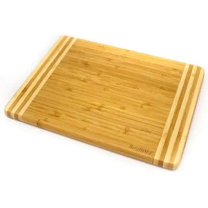 BergHOFF Bamboo Striped Rectangle Cutting Board, 10.6" x 7.7" Food Storage,Kitchen Storage