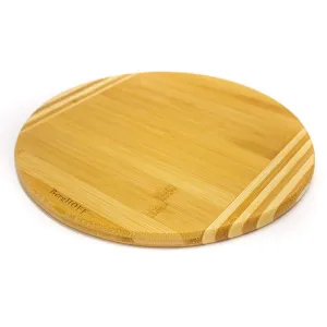 BergHOFF Bamboo Striped Round Cutting Board, 11.8" Food Storage,Kitchen Storage