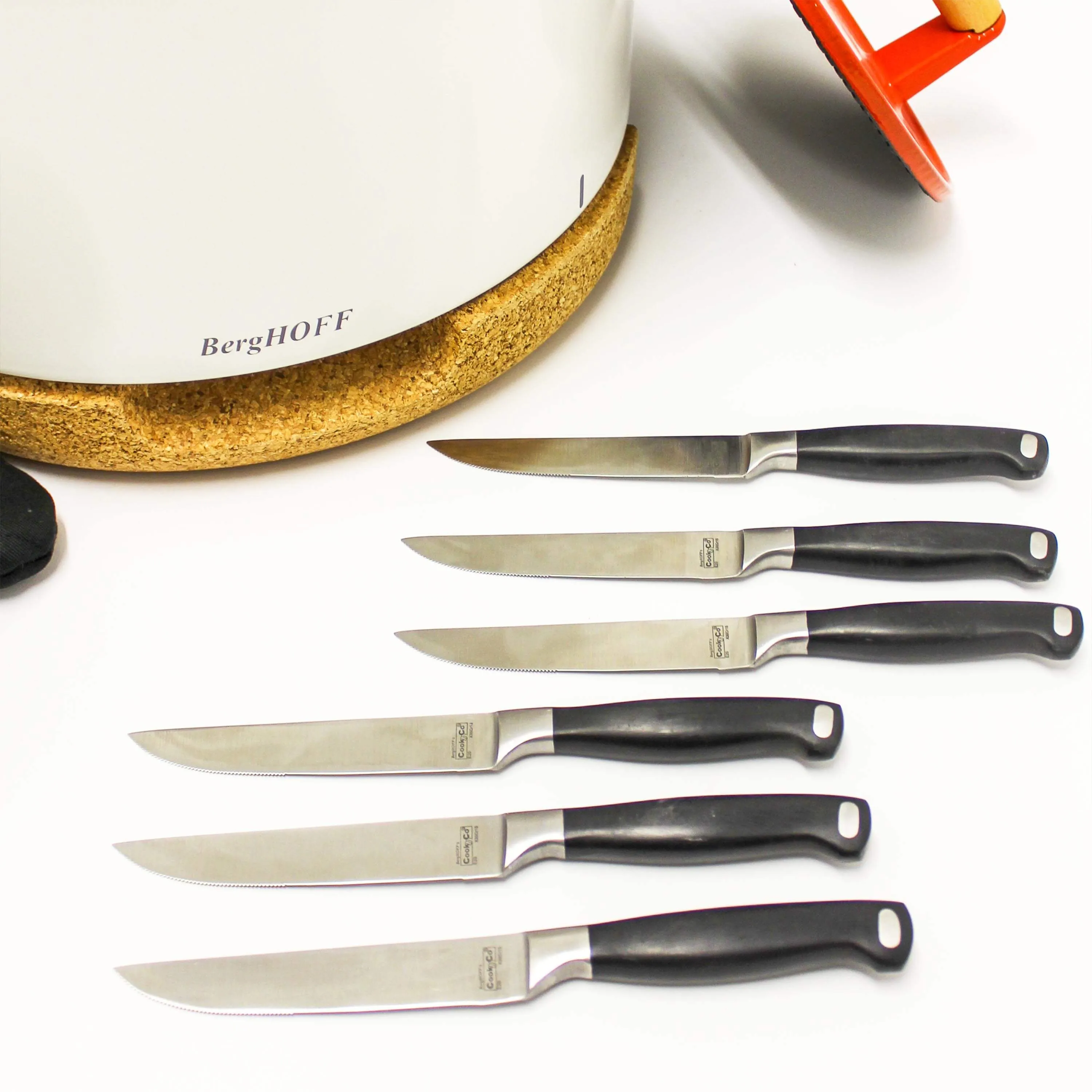 BergHOFF Bistro 12pc Stainless Steel Steak Knife Set, 4.25"