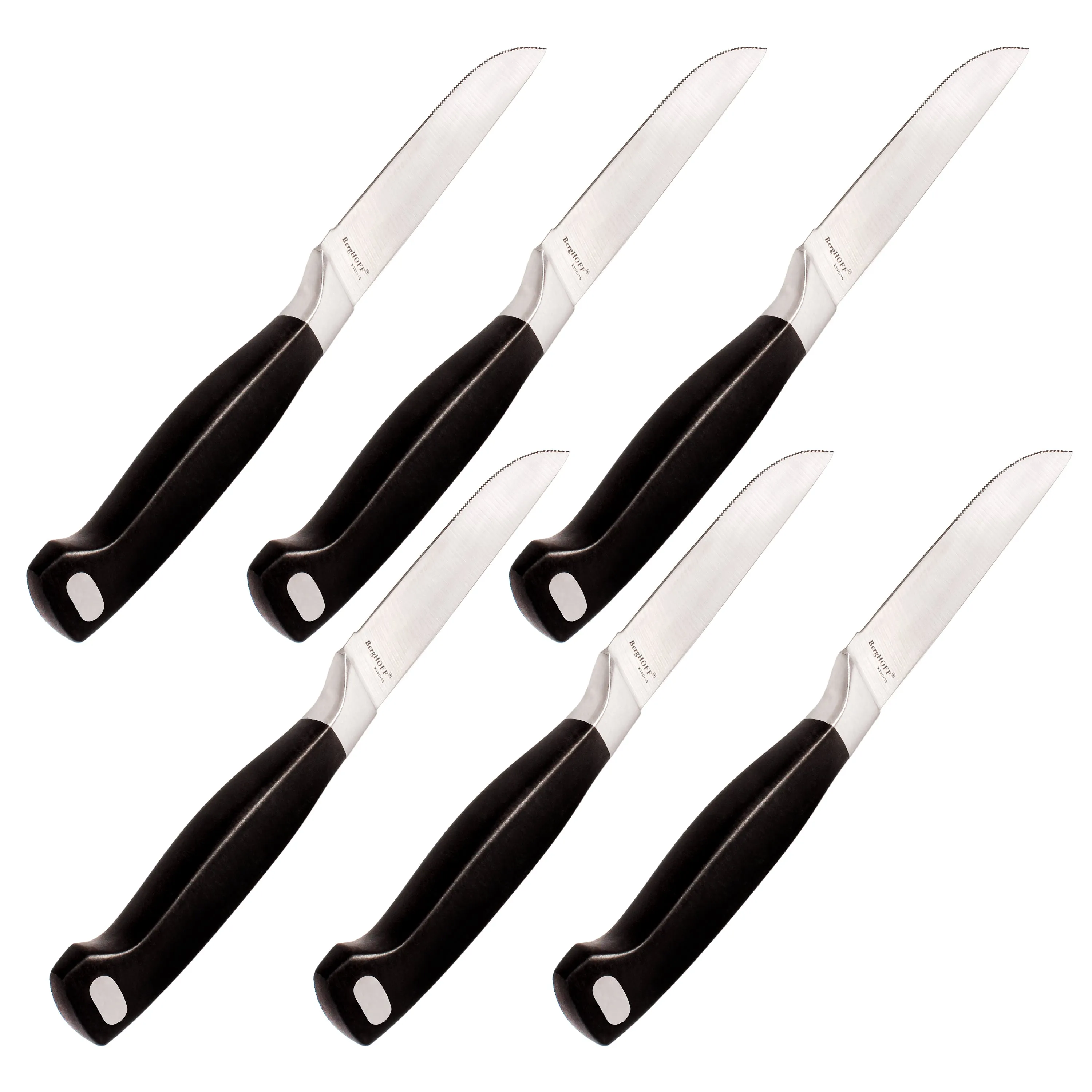 BergHOFF Bistro 6" Stainless Steel Steak Knife, Set of 6