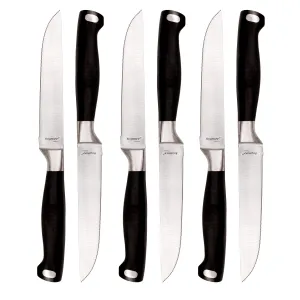 BergHOFF Bistro 6" Stainless Steel Steak Knife, Set of 6 Food Storage,Kitchen Storage