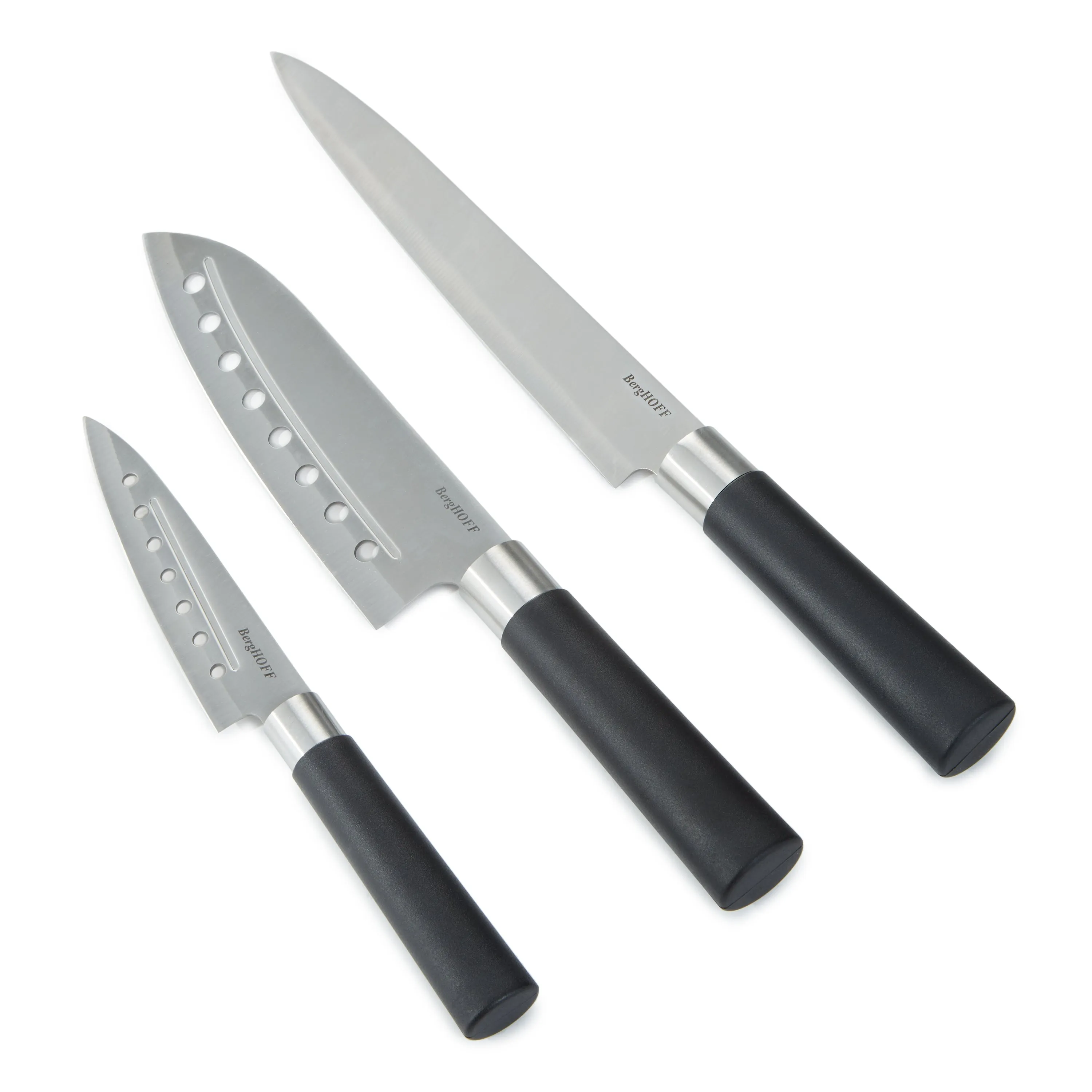 BergHOFF DiNA Codon Stainless Steel 3pc Knife Set Food Storage,Kitchen Storage