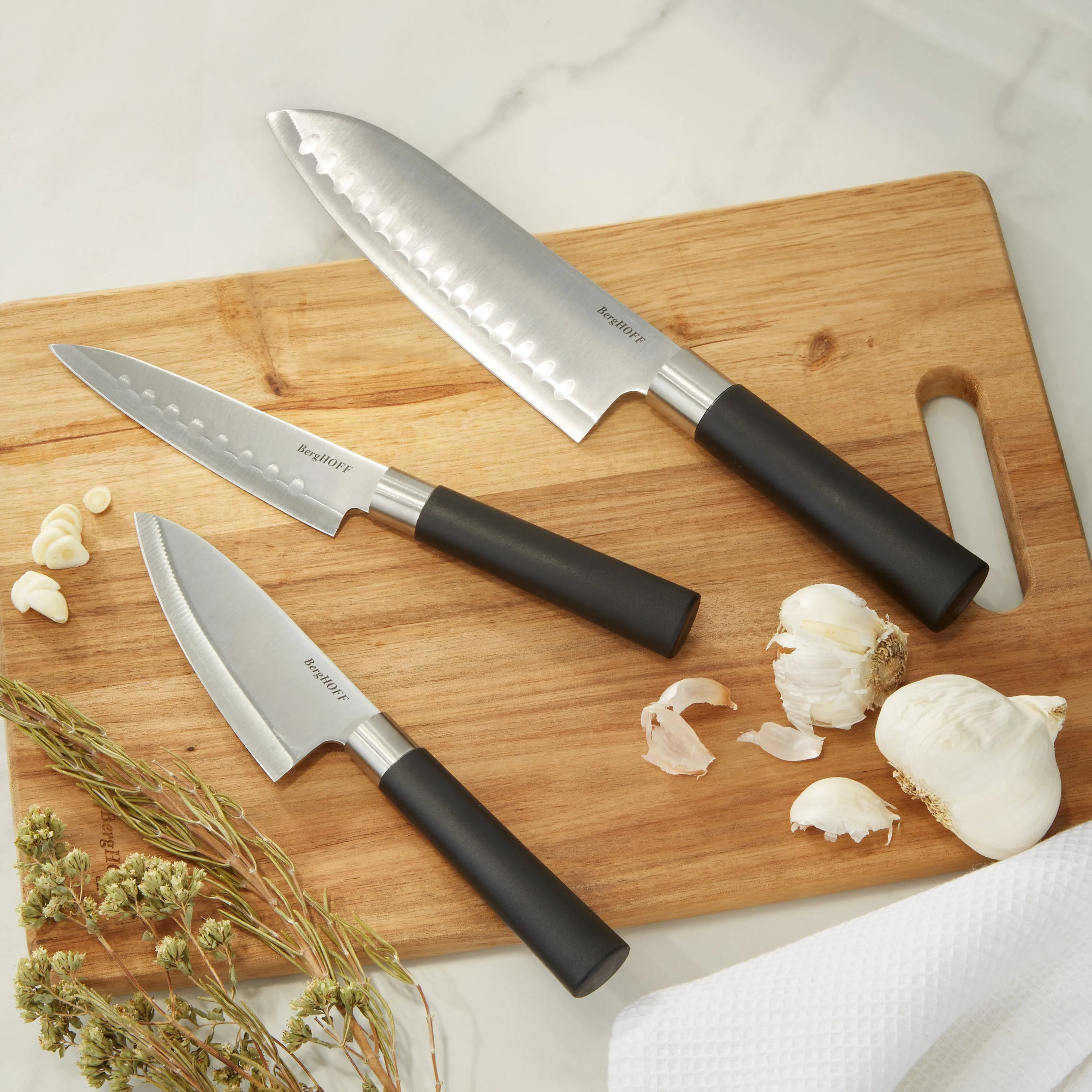 BergHOFF DiNA Codon Stainless Steel Santoku Knife, 4.5"