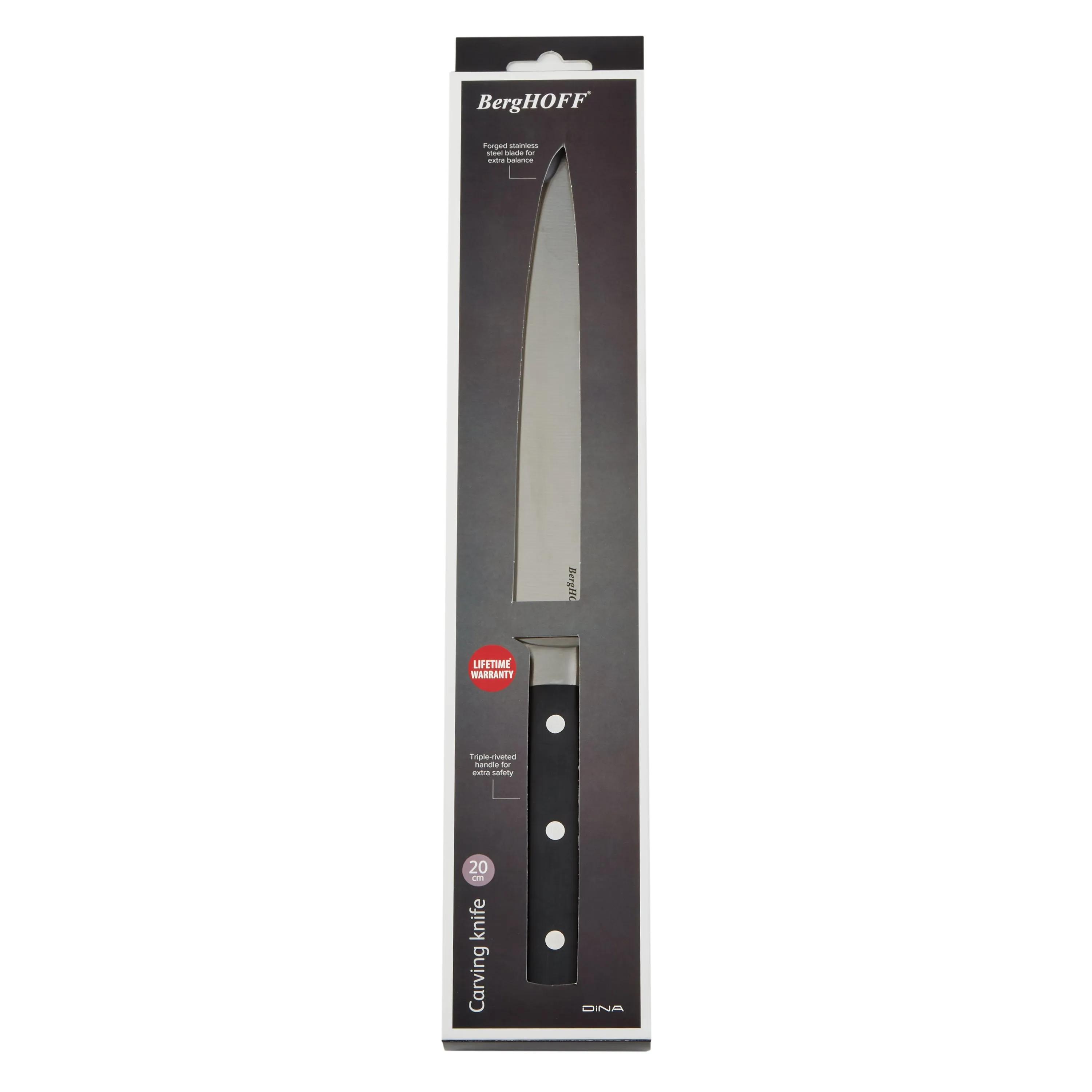 BergHOFF DiNA Gene Stainless Steel Carving Knife, 8"