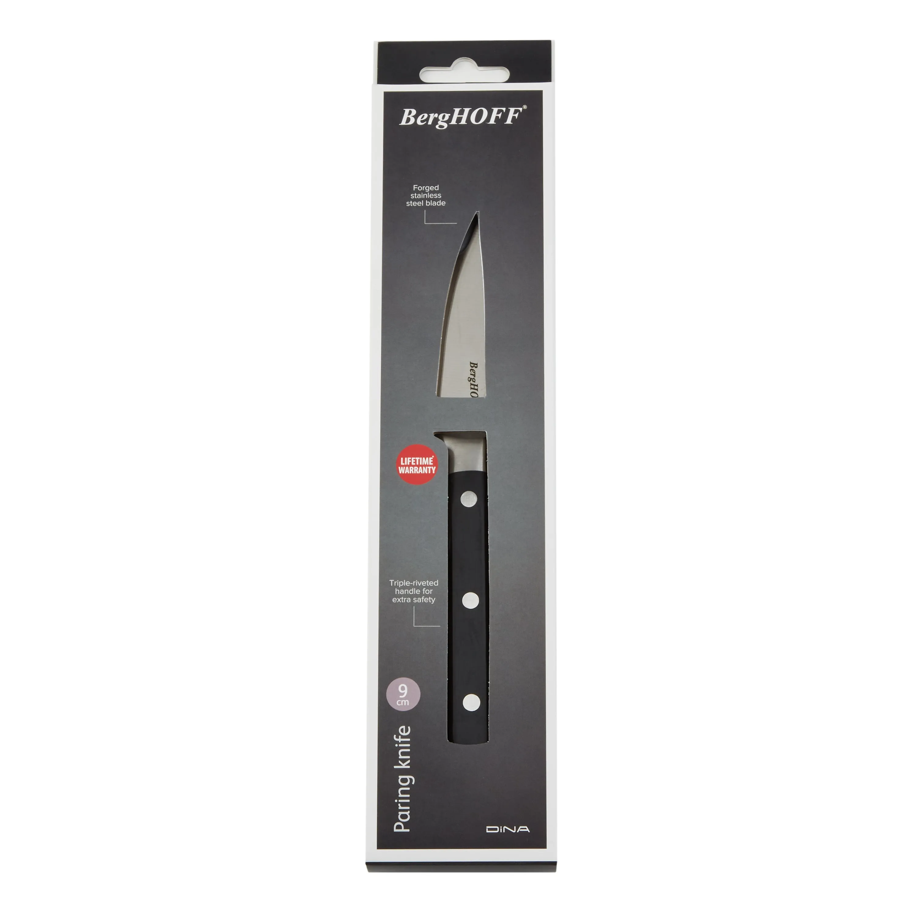 BergHOFF DiNA Gene Stainless Steel Paring Knife, 3.5"