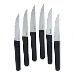 BergHOFF DiNA Matrix 6Pc Stainless Steel Steak Knife Set, 4.5" Food Storage,Kitchen Storage