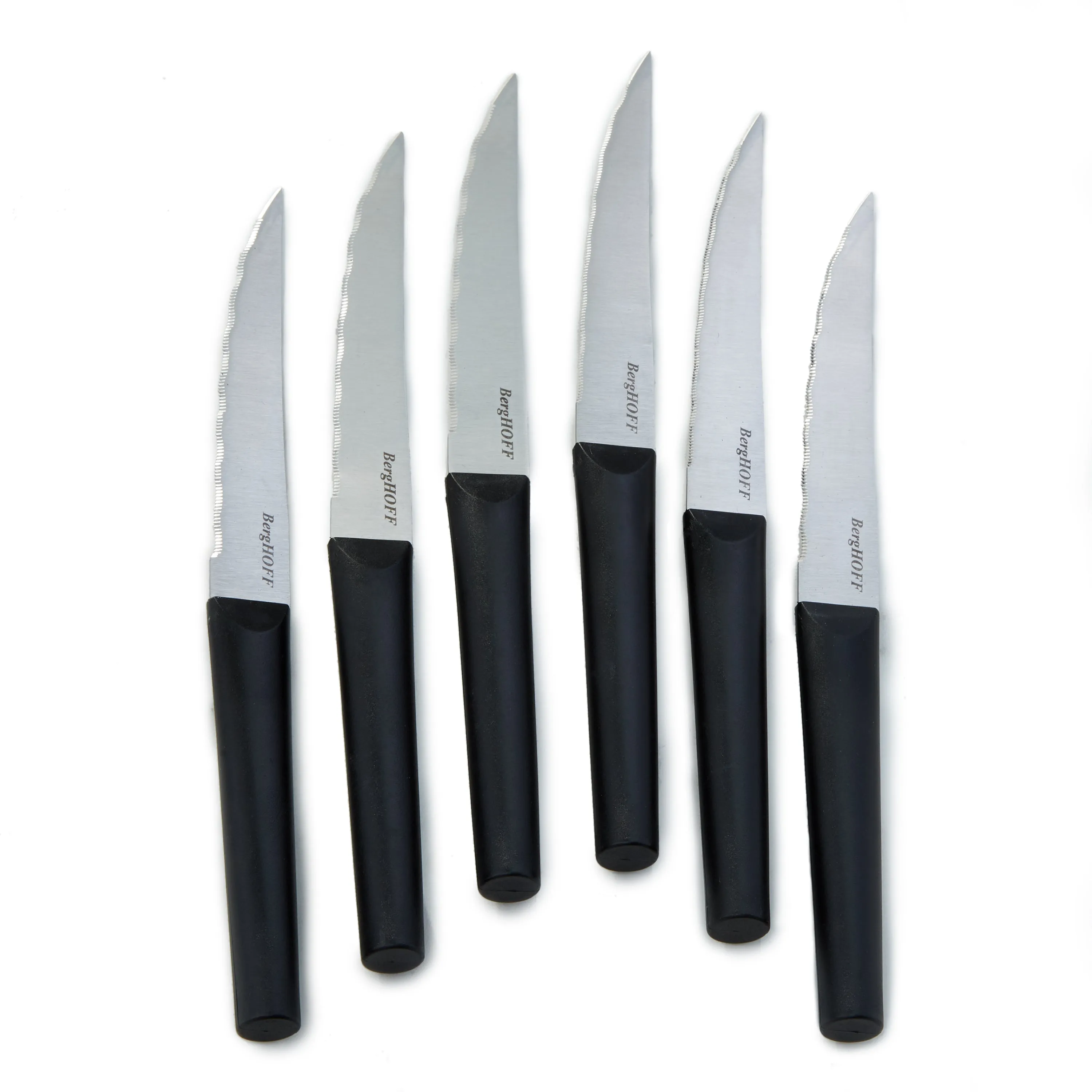 BergHOFF DiNA Matrix 6Pc Stainless Steel Steak Knife Set, 4.5" Food Storage,Kitchen Storage